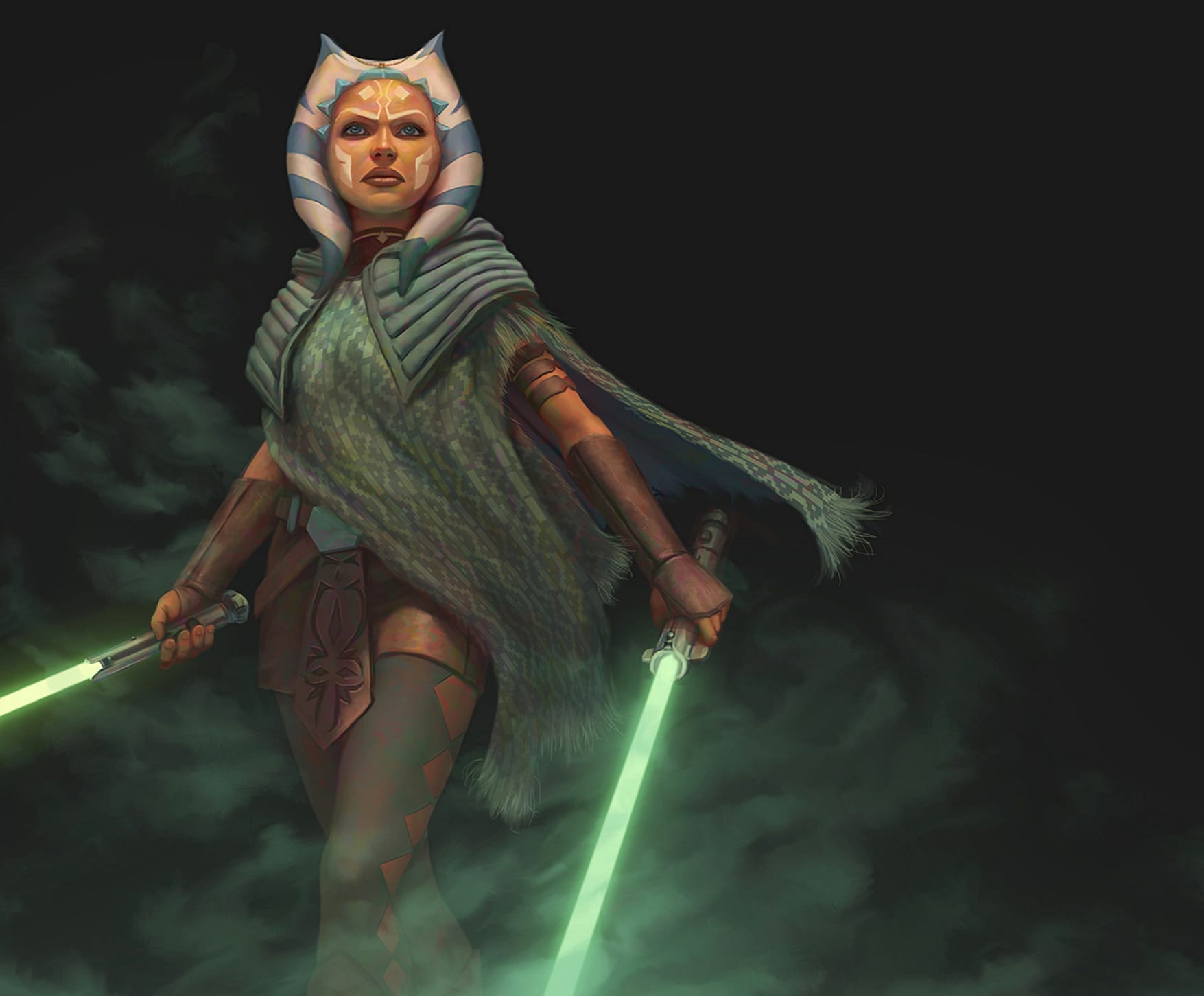 Ahsoka Tano Green Lightsaber wallpapers HD quality