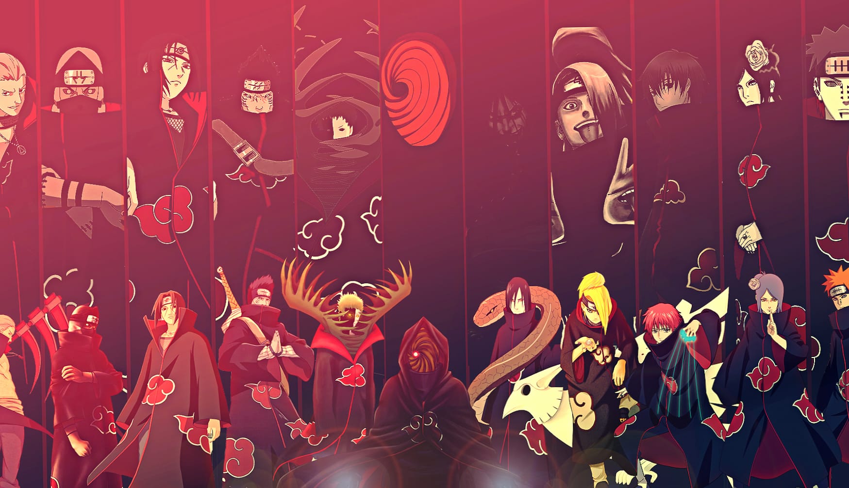 Akatsuki Clan - Naruto at 1920 x 1080 HD size wallpapers HD quality