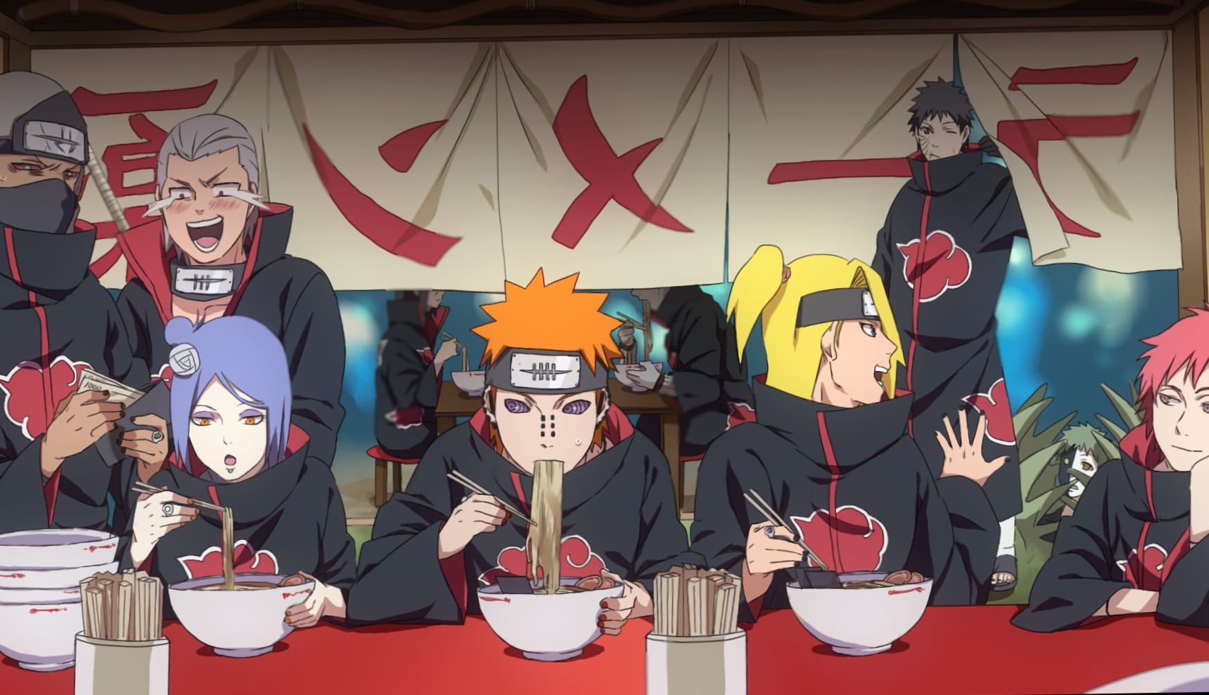 Akatsuki Ramen Feast - wallpapers HD quality