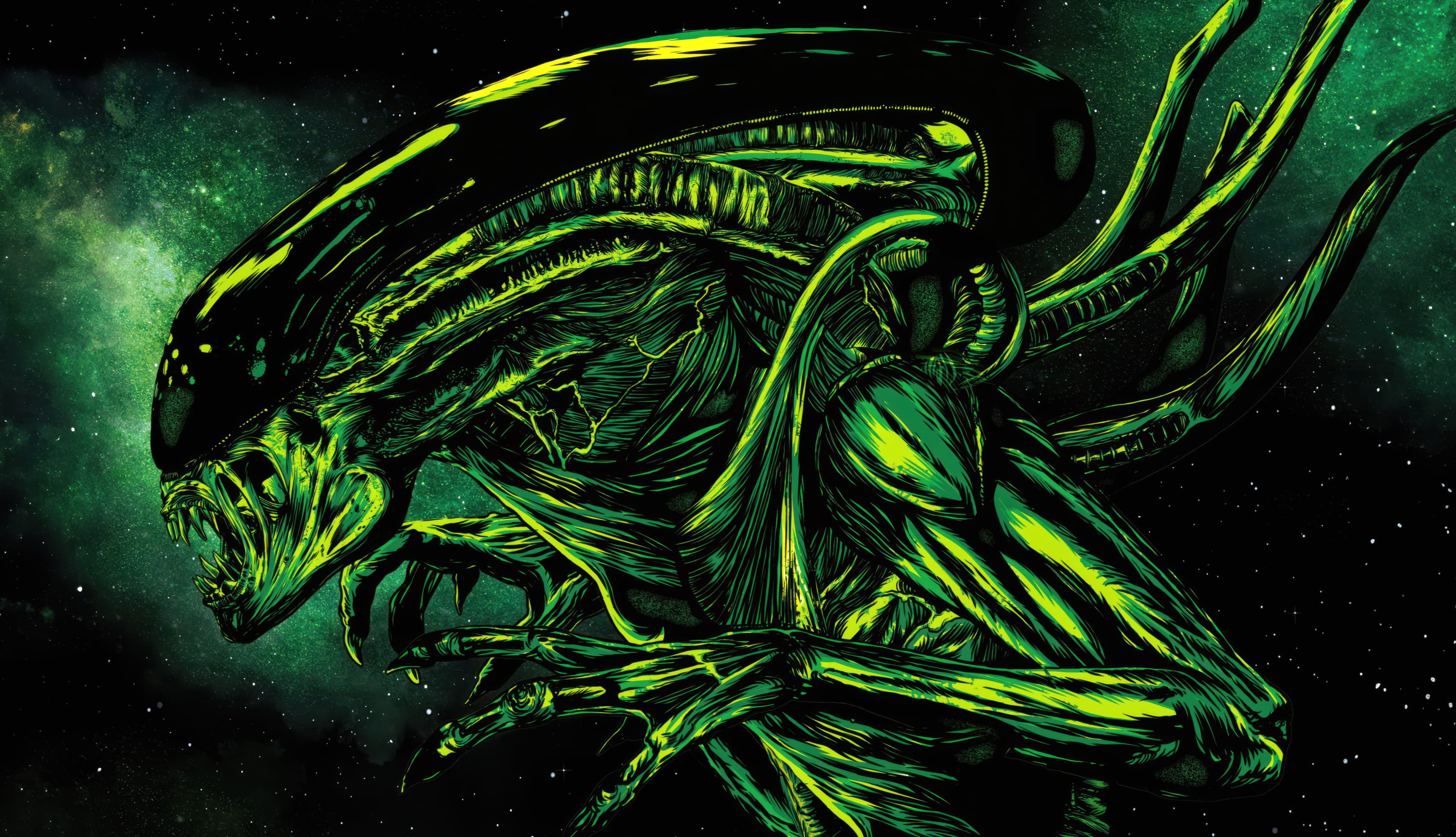 Alien Xenomorph at 640 x 1136 iPhone 5 size wallpapers HD quality