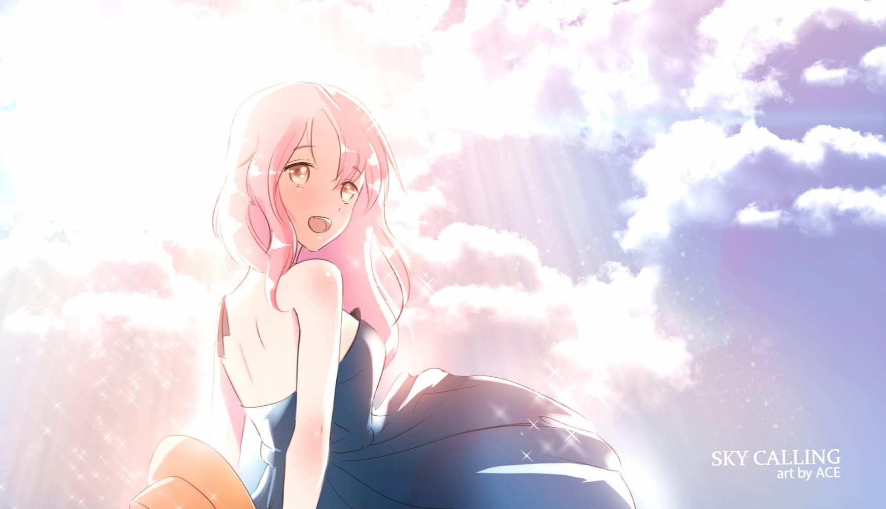 Anime Anime-Gataris Girl Cloud Anime Girl wallpapers HD quality