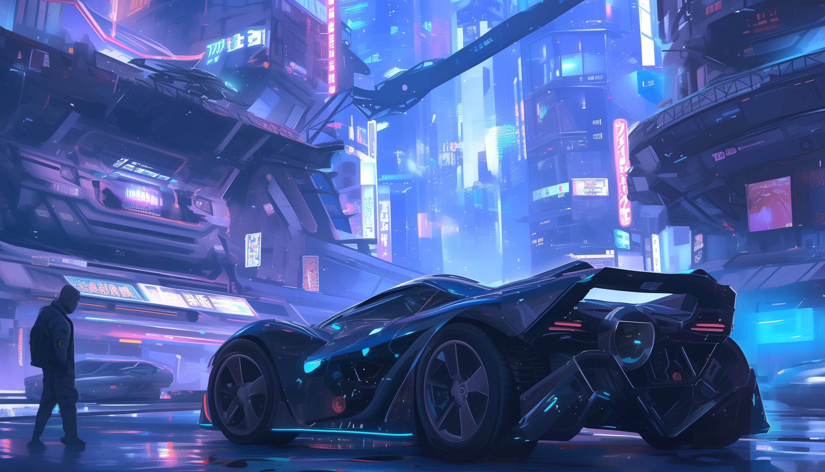 Anime Cyberpunk Ride - Free wallpapers HD quality