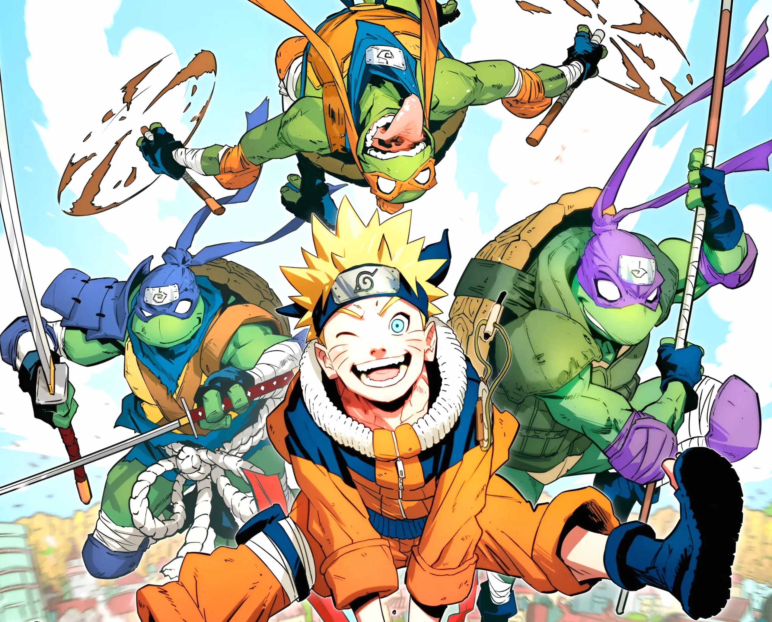 Anime Naruto Naruto Uzumaki TV Show Teenage Mutant Ninja Turtles wallpapers HD quality