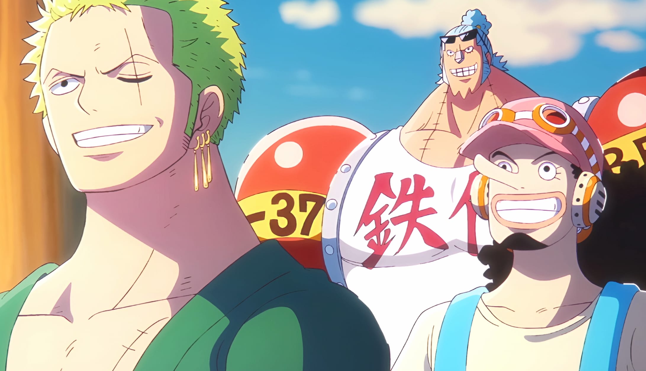 Anime One Piece Roronoa Zoro Usopp (One Piece) Franky (One Piece) wallpapers HD quality