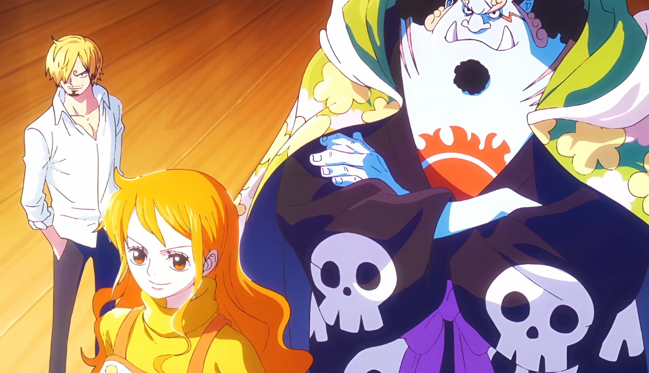 Anime One Piece Sanji (One Piece) Nami (One Piece) Jinbe (One Piece) wallpapers HD quality