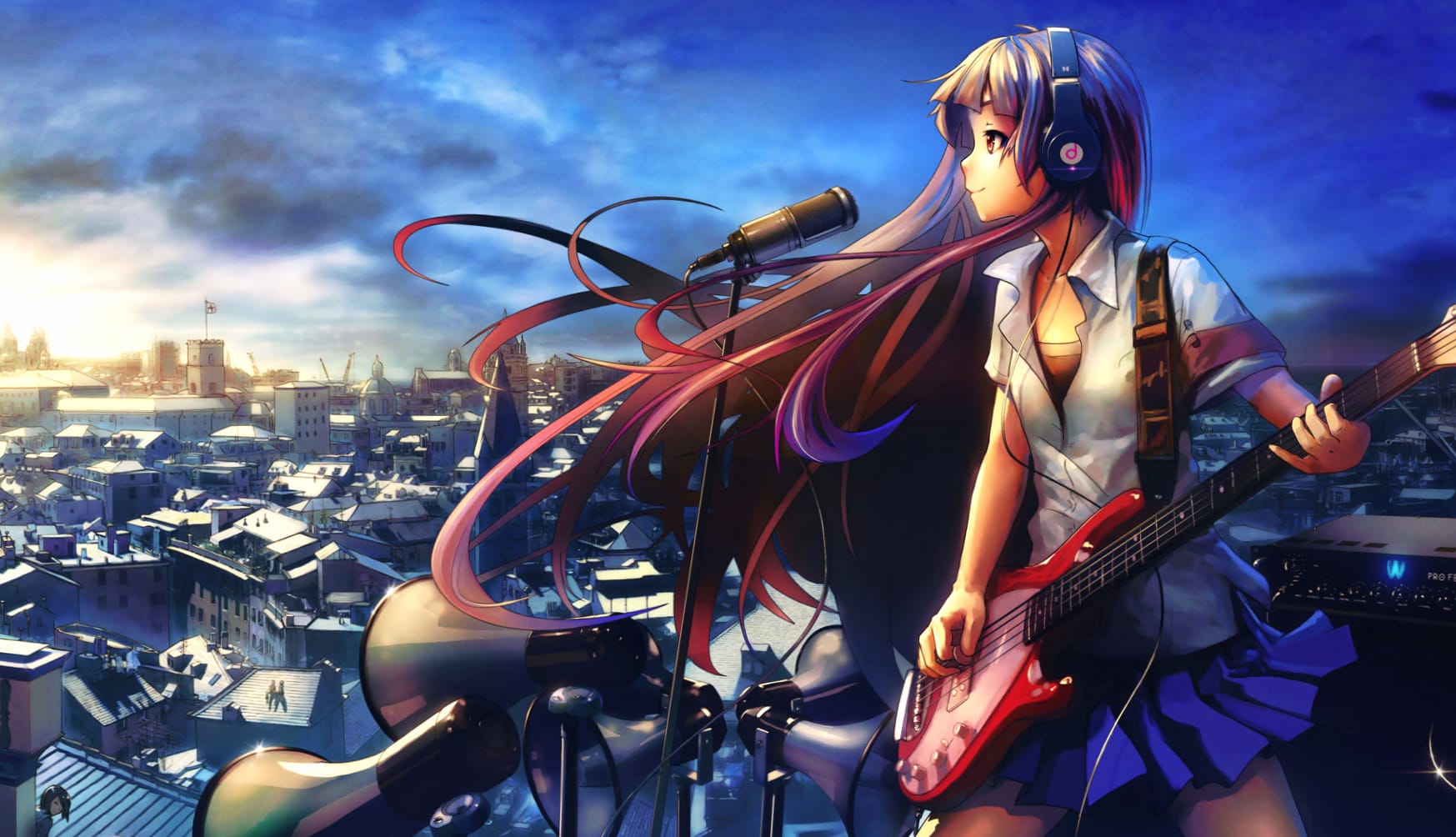 Anime Rockstar Rhythms - HD Music Wallpaper wallpapers HD quality