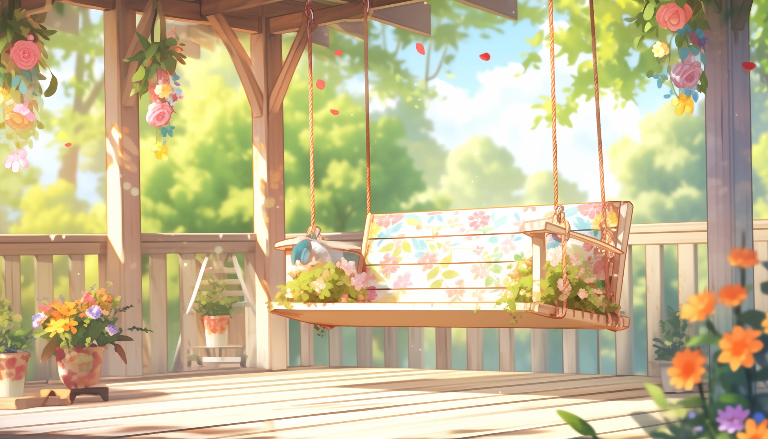 Anime Style Porch Swing Serenity - at 1280 x 960 size wallpapers HD quality