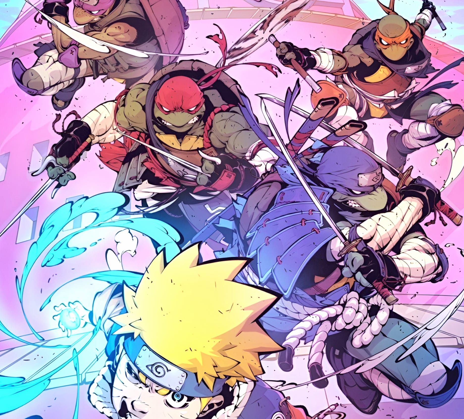 Anime Teenage Mutant Ninja Turtles Naruto Naruto Uzumaki TV Show at 640 x 1136 iPhone 5 size wallpapers HD quality