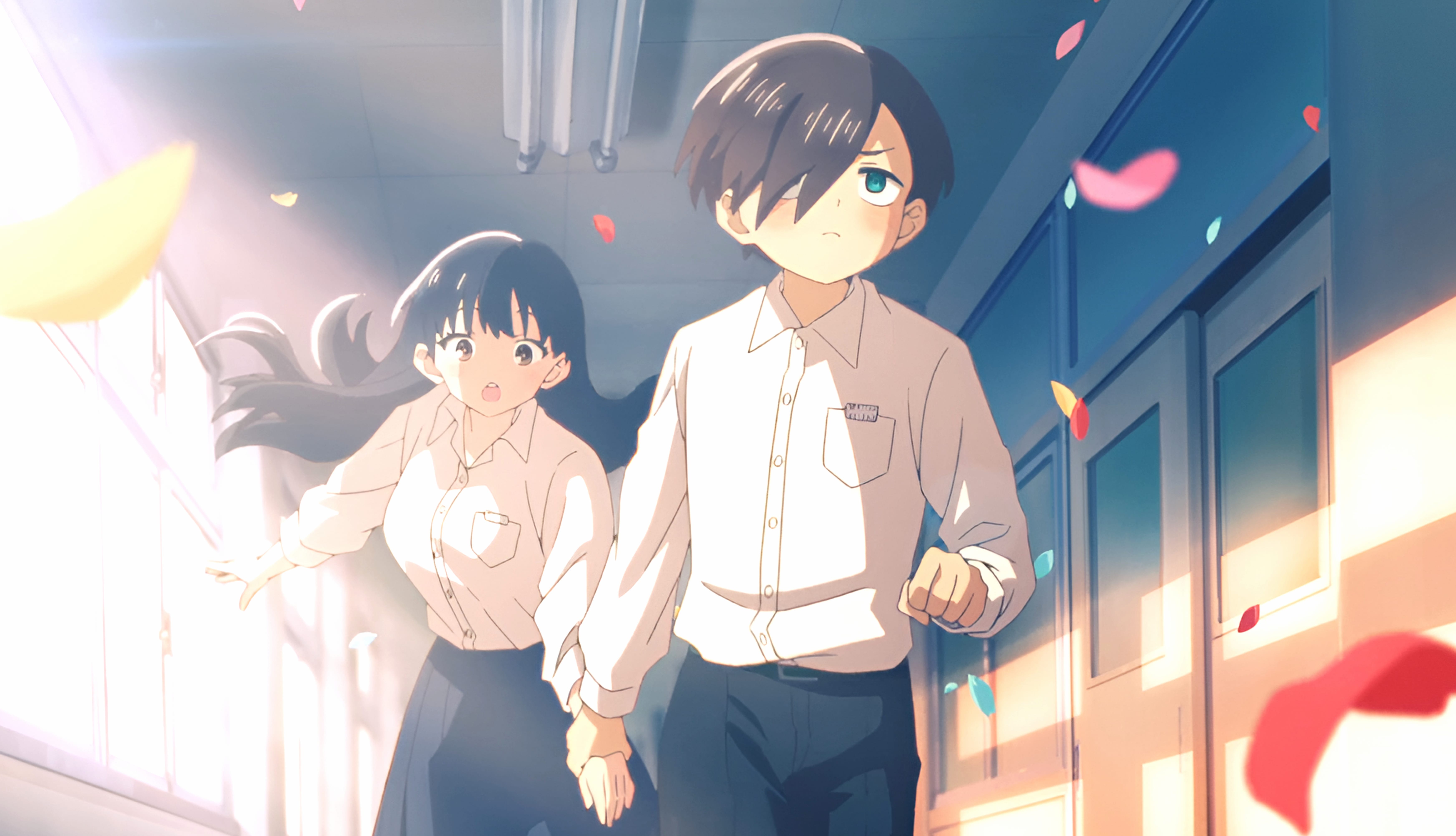 Anime The Dangers In My Heart Anna Yamada (The Dangers In My Heart) Ichikawa Kyoutarou (The Dangers In My Heart) 8k Ultra wallpapers HD quality