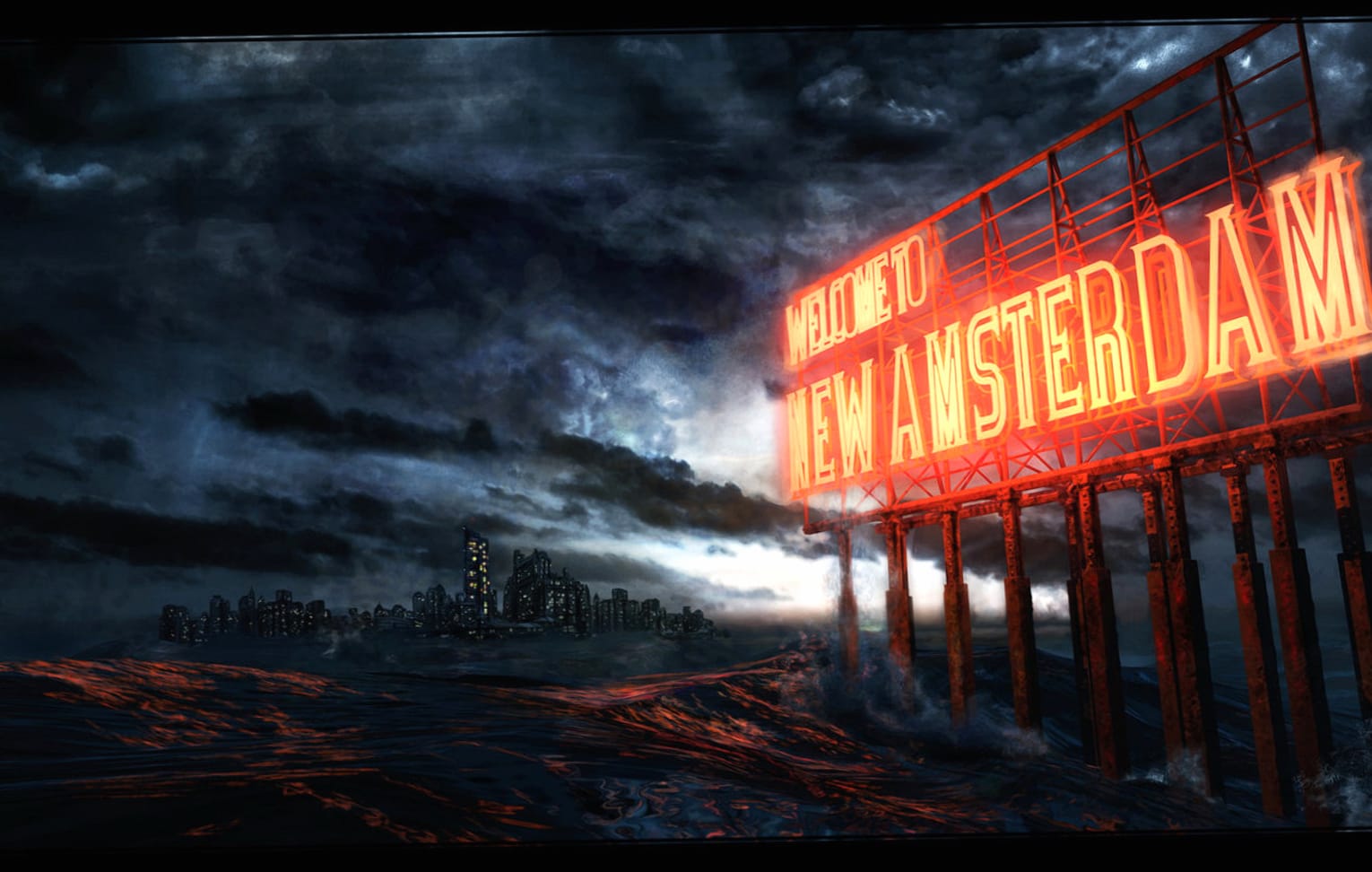 Apocalyptic New Amsterdam Sci-Fi at 1280 x 960 size wallpapers HD quality