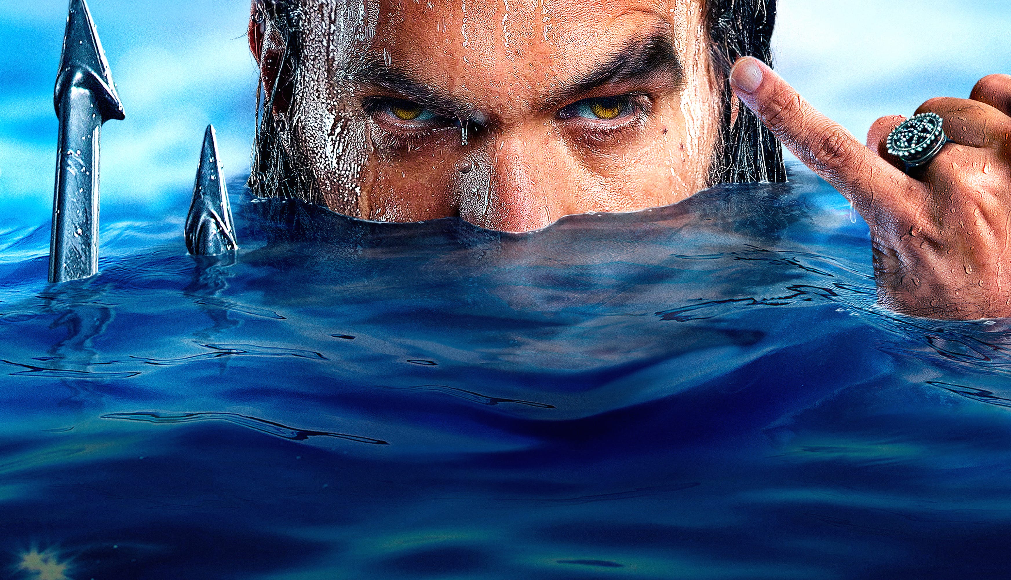 Aquaman and the Lost Kingdom Ultrawide Background at 640 x 960 iPhone 4 size wallpapers HD quality