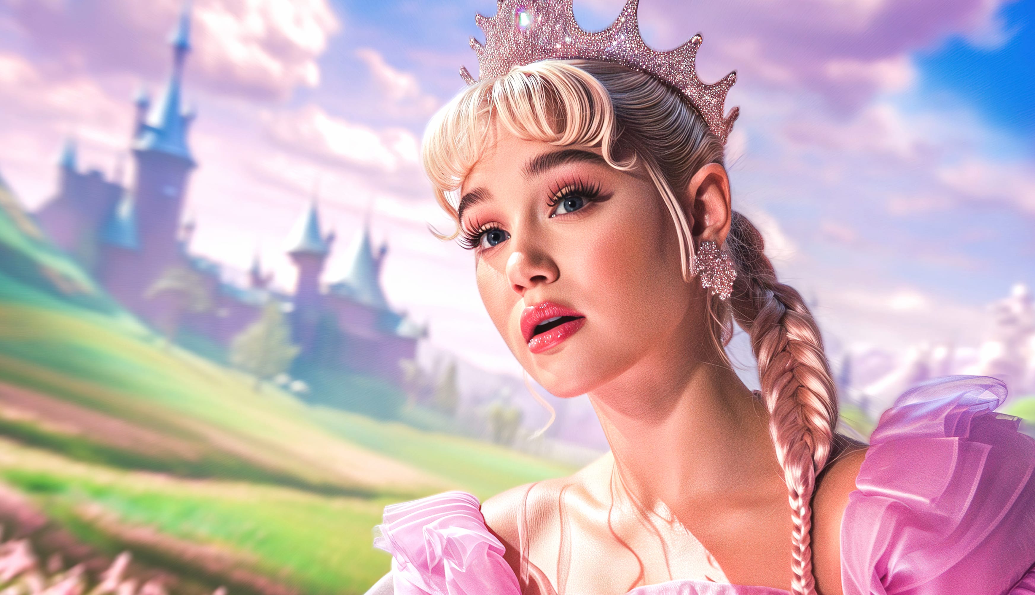 Ariana Grande as Glinda in Wicked at 640 x 1136 iPhone 5 size wallpapers HD quality