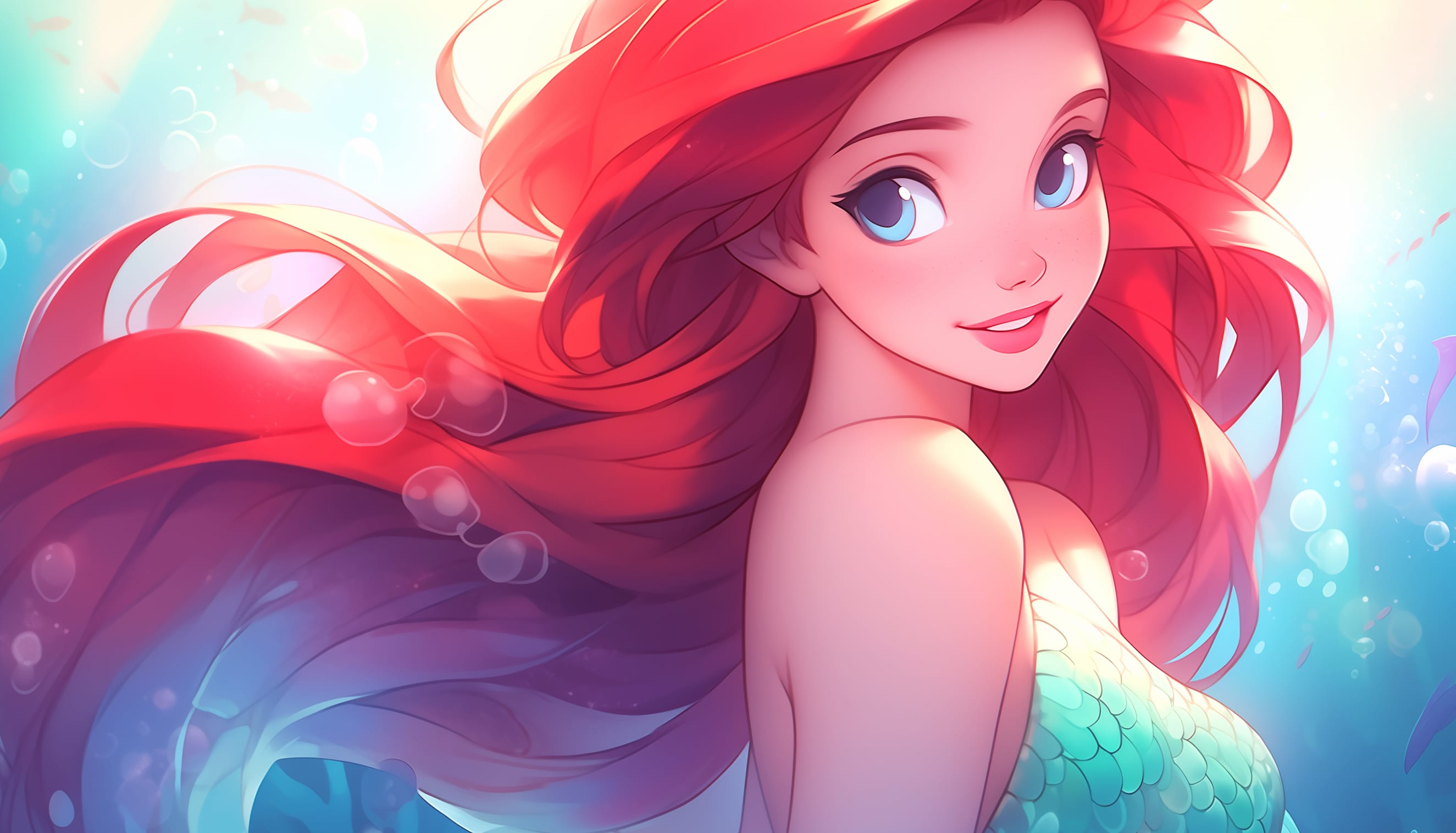 Ariel HD Desktop Wallpaper - Enchanting Disney Mermaid wallpapers HD quality