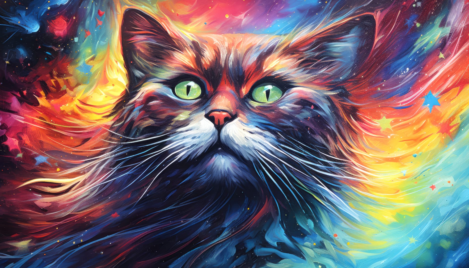 Artistic And Epic Cat Wallpaper at 750 x 1334 iPhone 6 size wallpapers HD quality