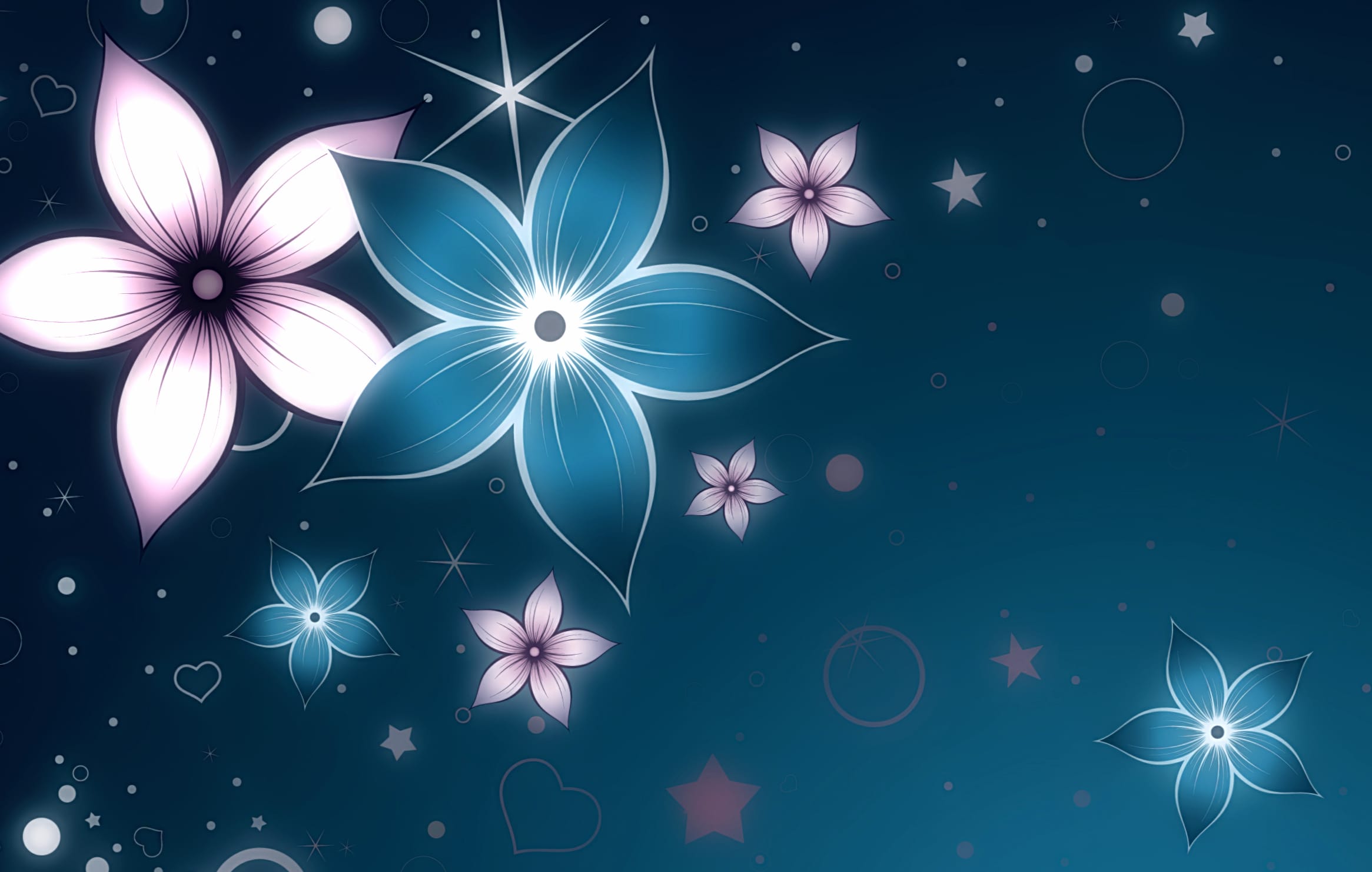 Artistic Floral Fantasy Bliss at 1280 x 720 HD size wallpapers HD quality