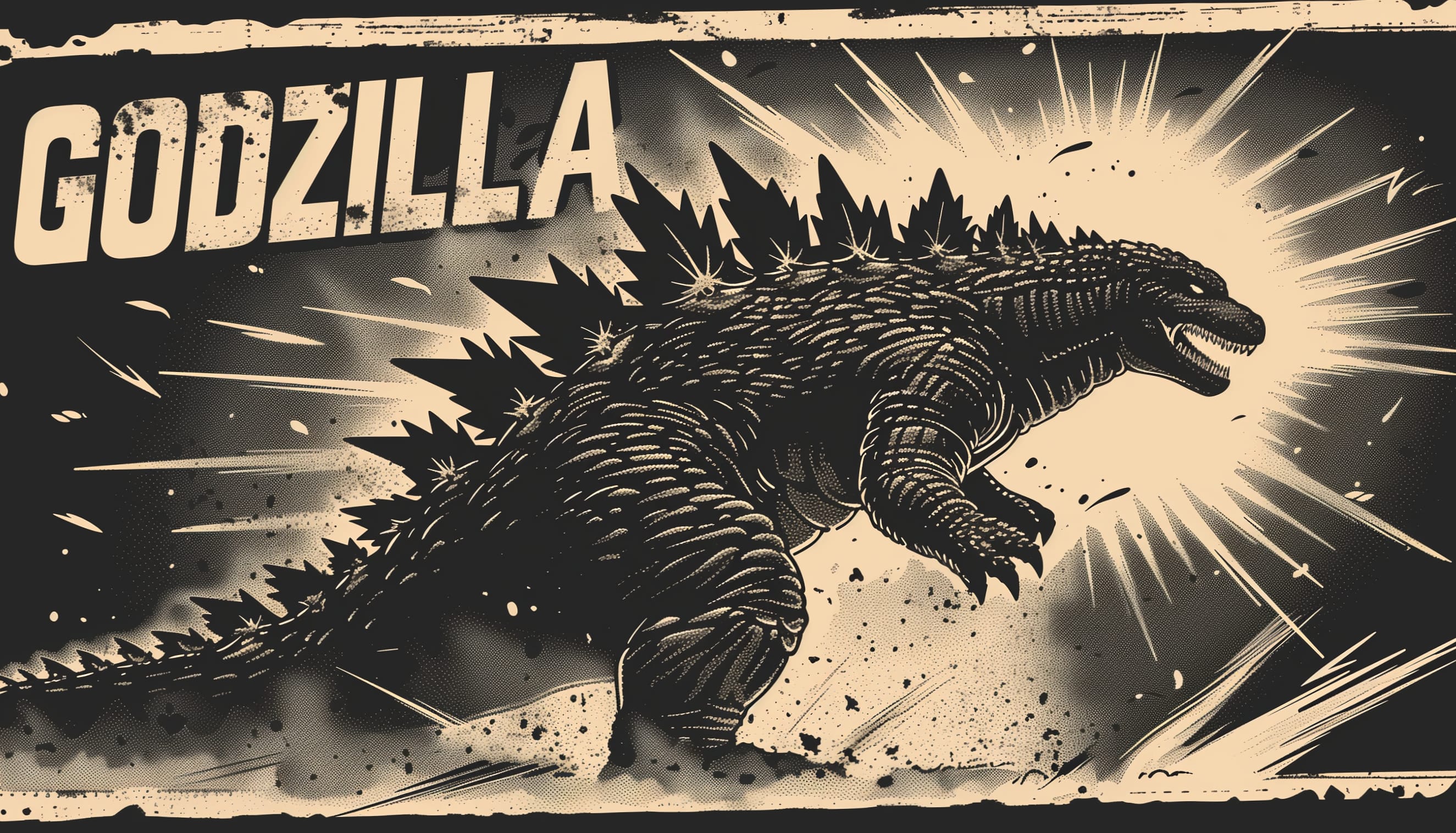 Artistic Godzilla Movie at 1680 x 945 HD size wallpapers HD quality