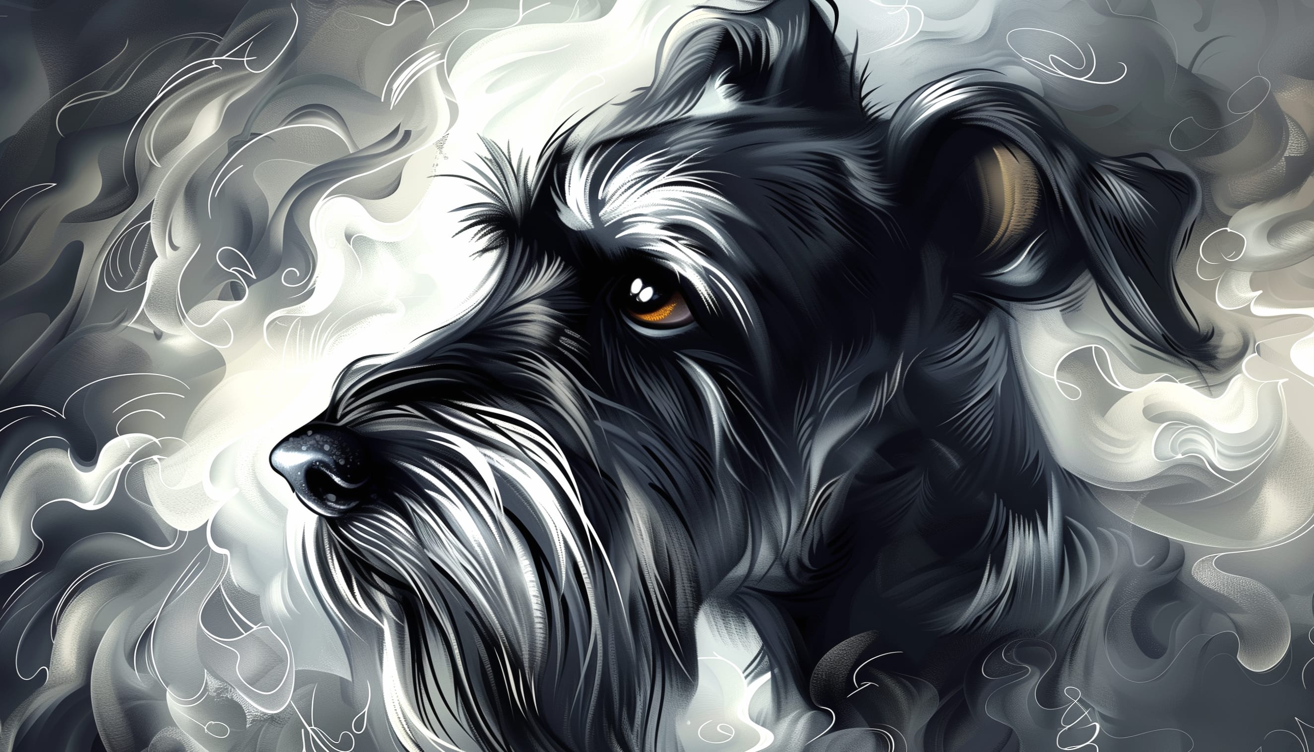 Artistic Schnauzer wallpapers HD quality