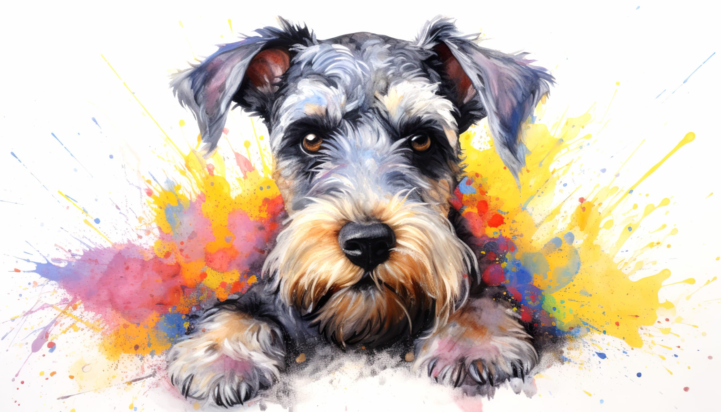 Artistic Schnauzer Wallpaper wallpapers HD quality