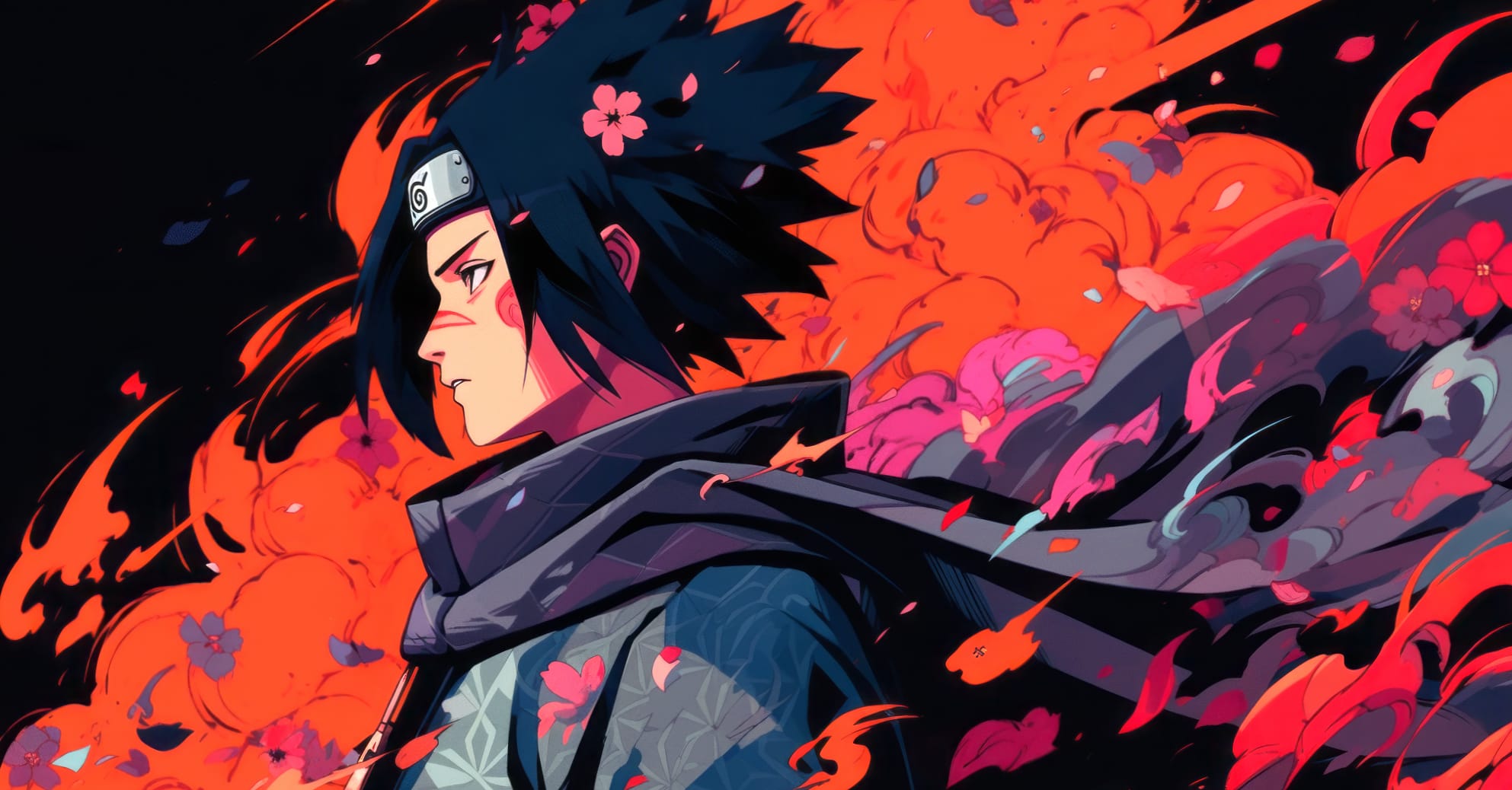 Artistic Teenager Sasuke Uchiha Wallpaper wallpapers HD quality