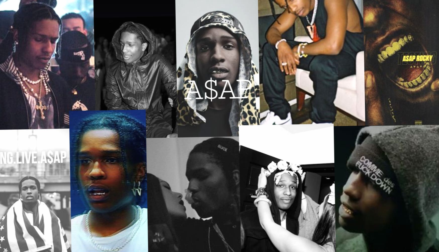 ASAP ROCKY COLLAGE wallpapers HD quality