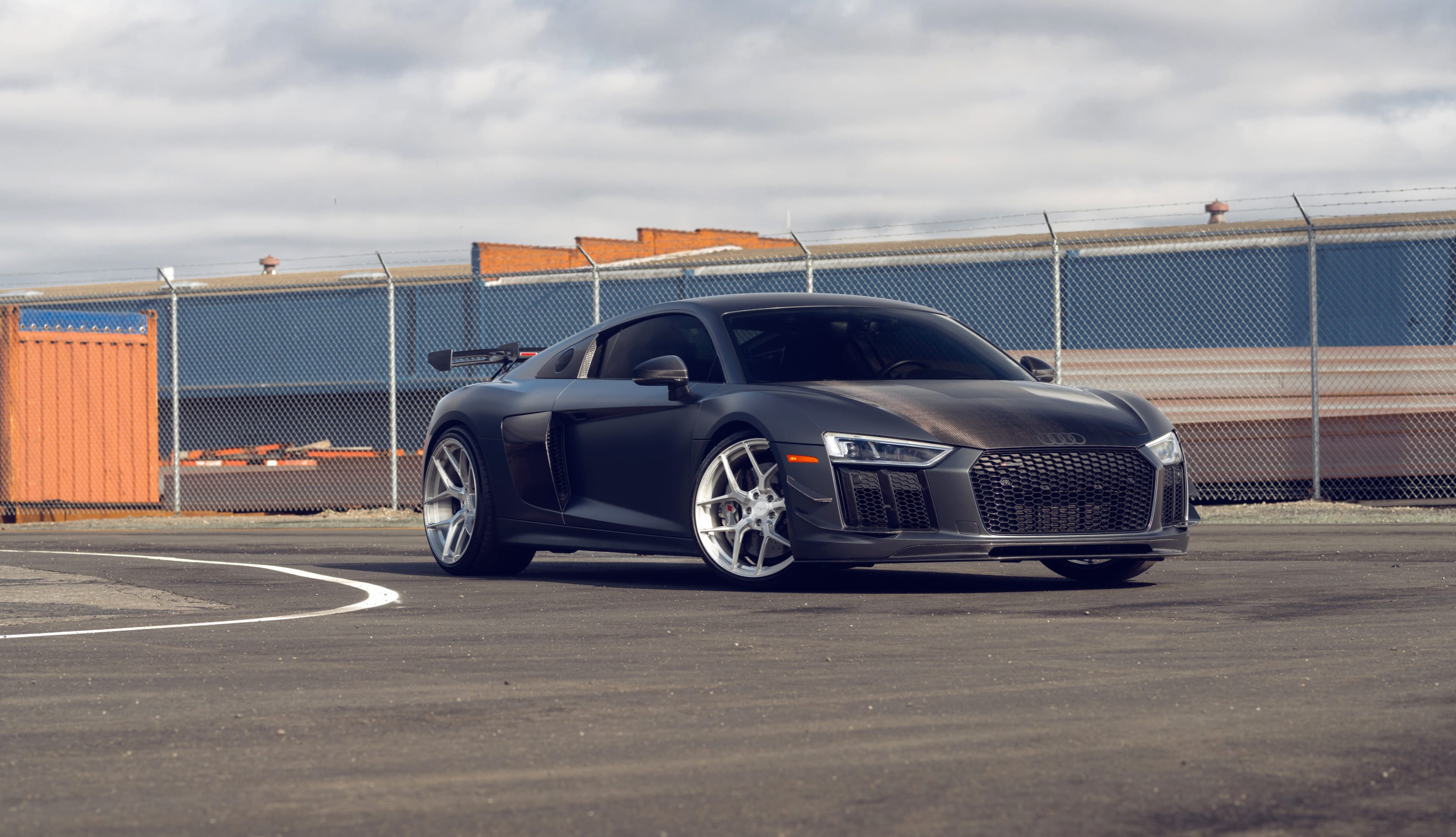 Audi R8 Sports car at 2048 x 2048 iPad size wallpapers HD quality