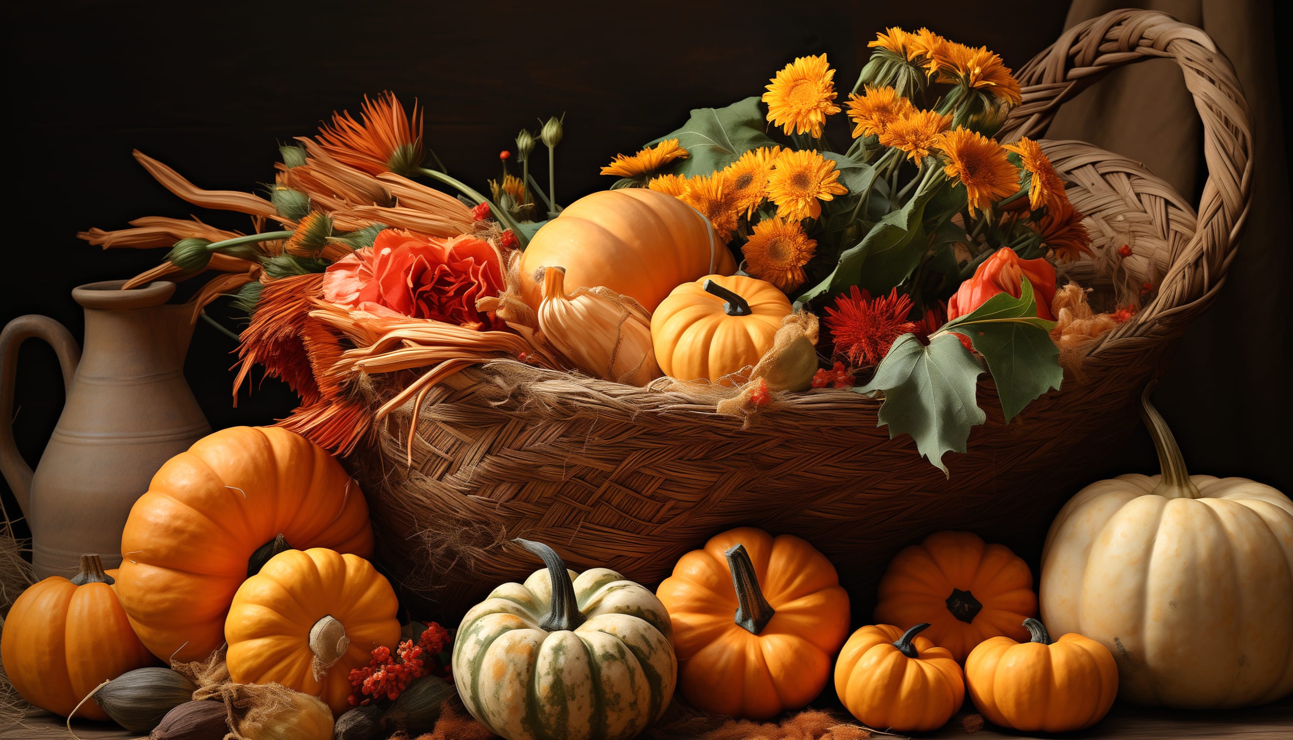 Autumn Harvest Pumpkins wallpapers HD quality