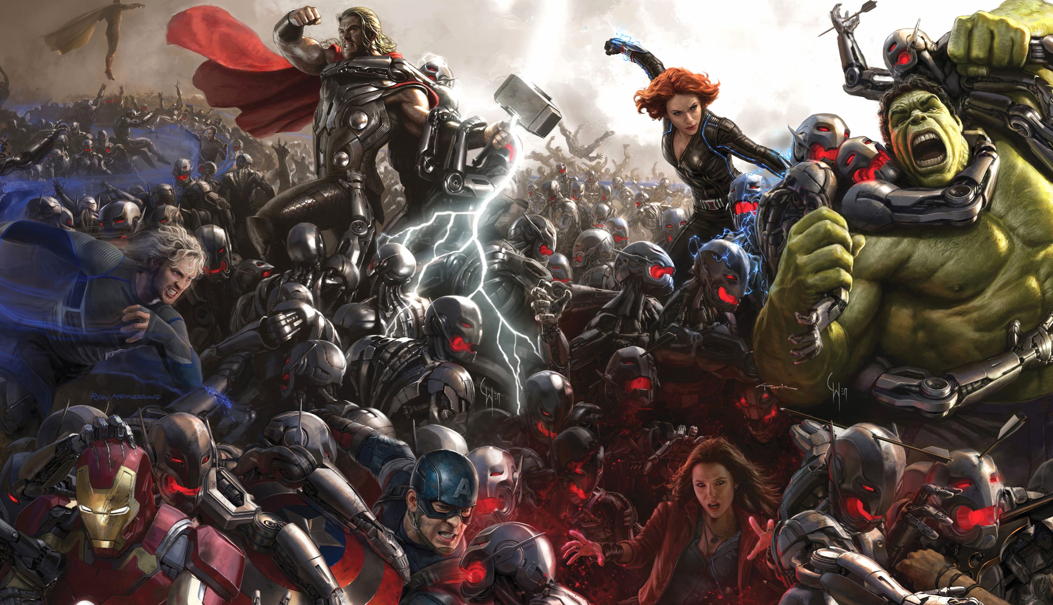 Avengers Age of Ultron Epic Battle wallpapers HD quality