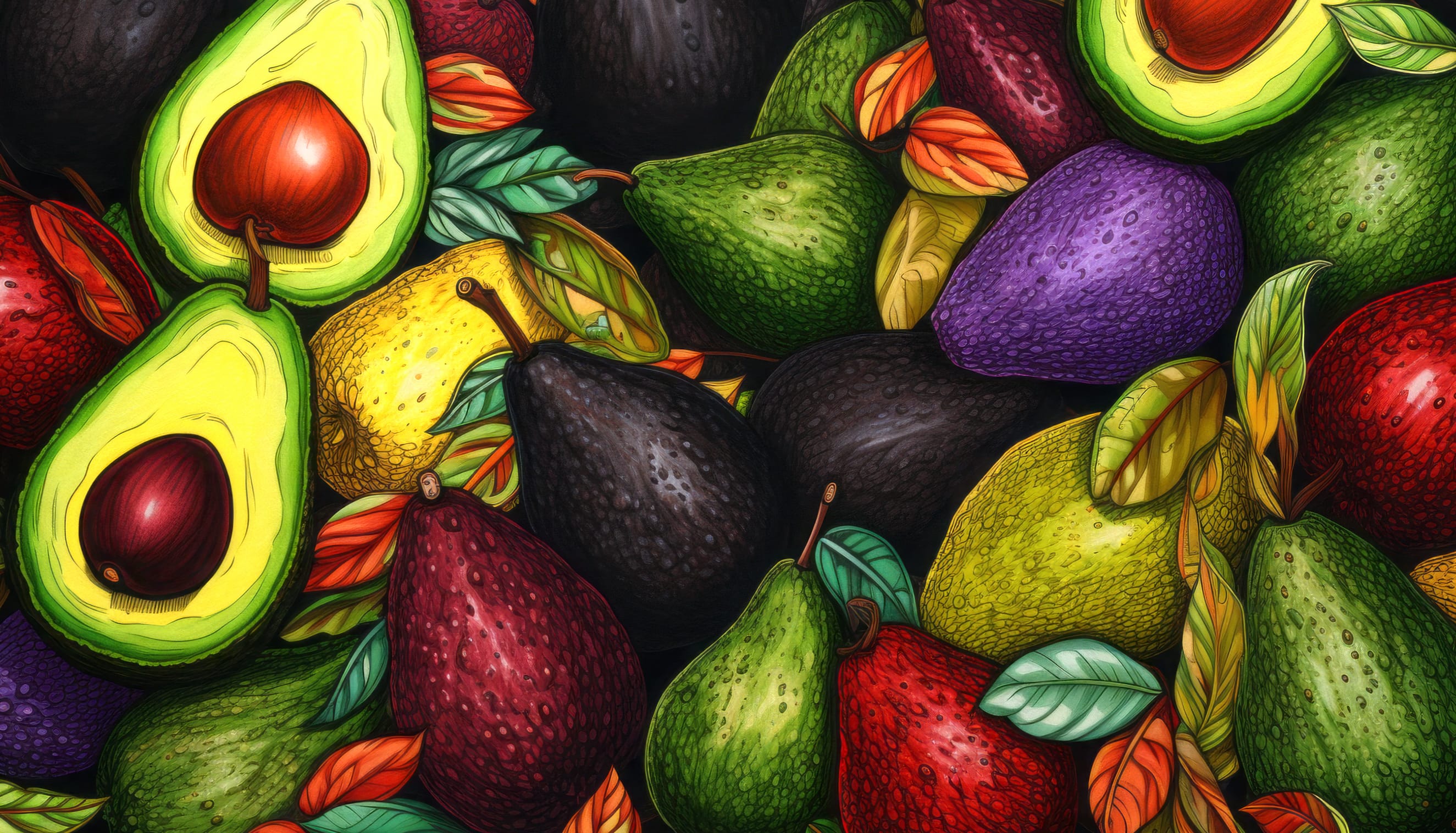 Avocado Delight AI Art at 640 x 1136 iPhone 5 size wallpapers HD quality