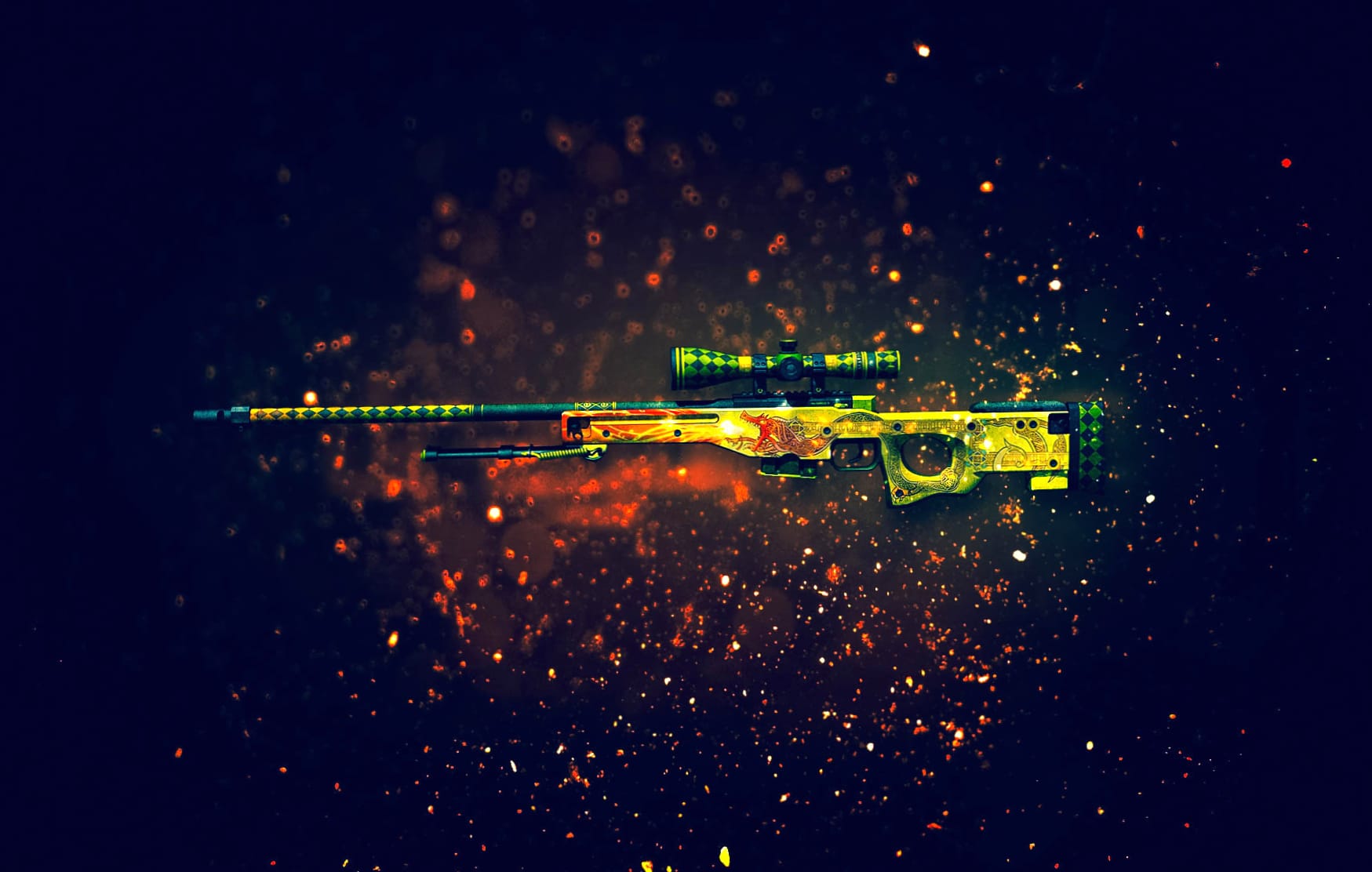 AWP Blaze - CSGO wallpapers HD quality