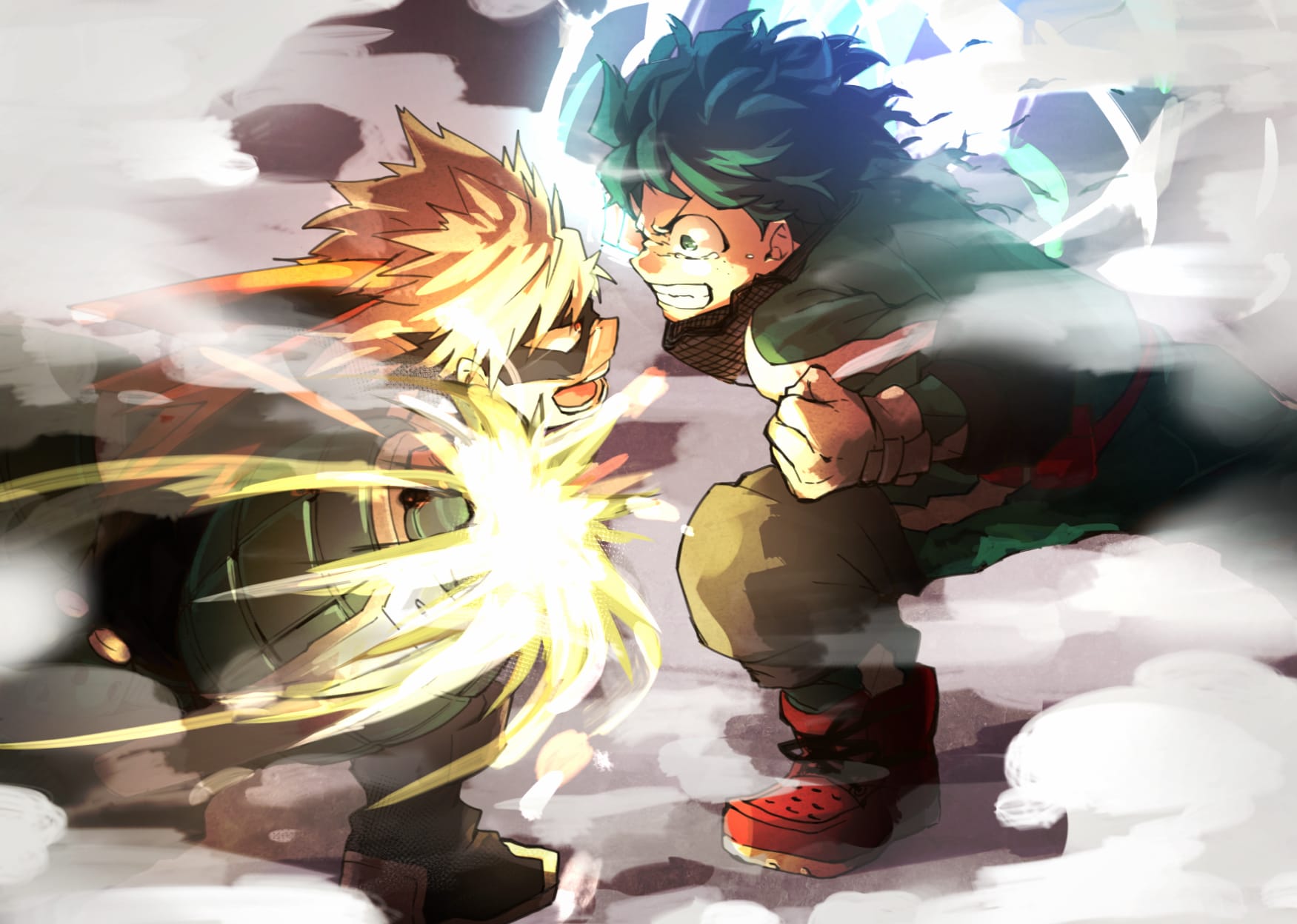 Bakugou vs Midoriya - My Hero Academia wallpapers HD quality