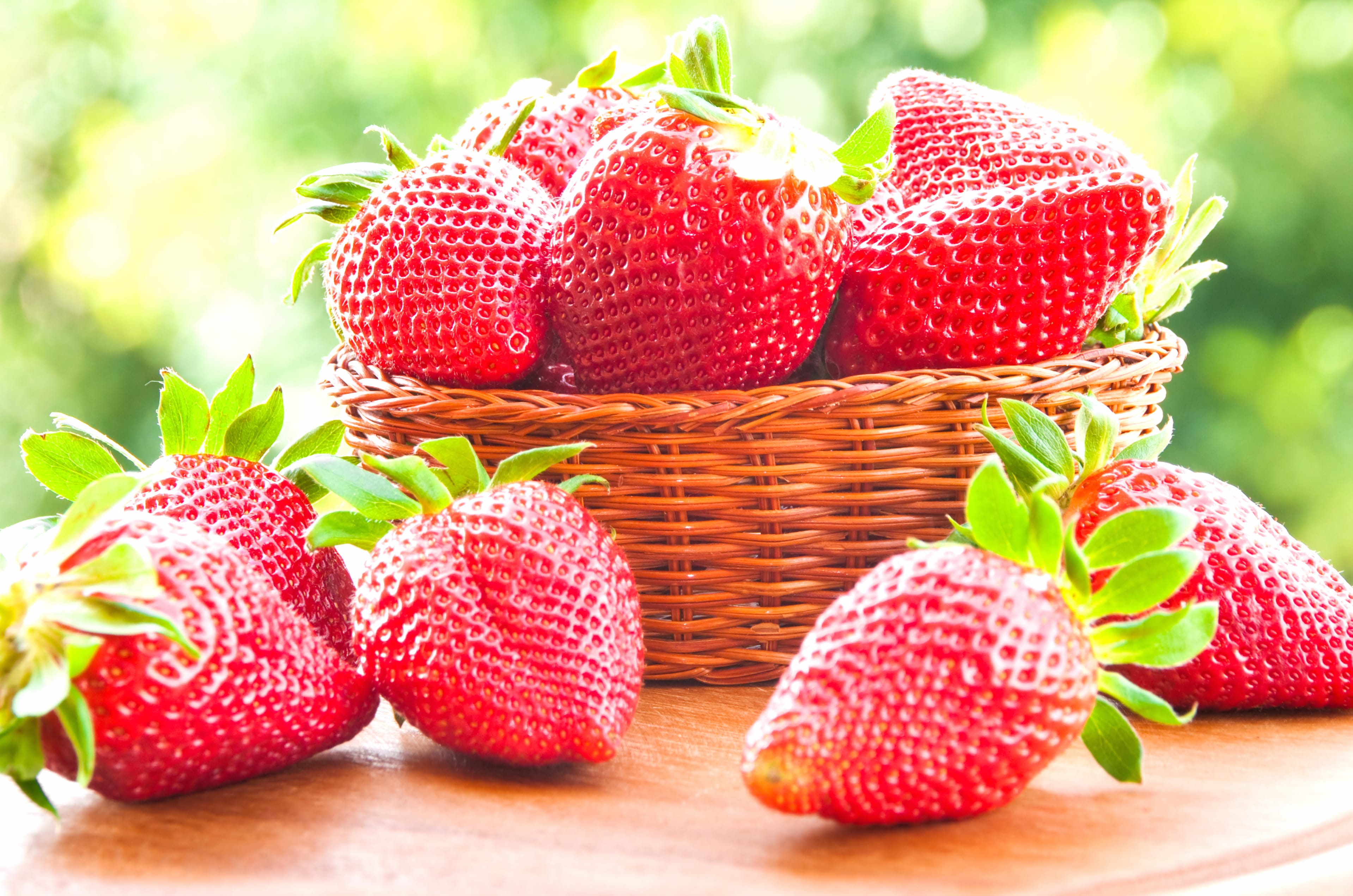 Basket Berry Red Food Strawberry wallpapers HD quality