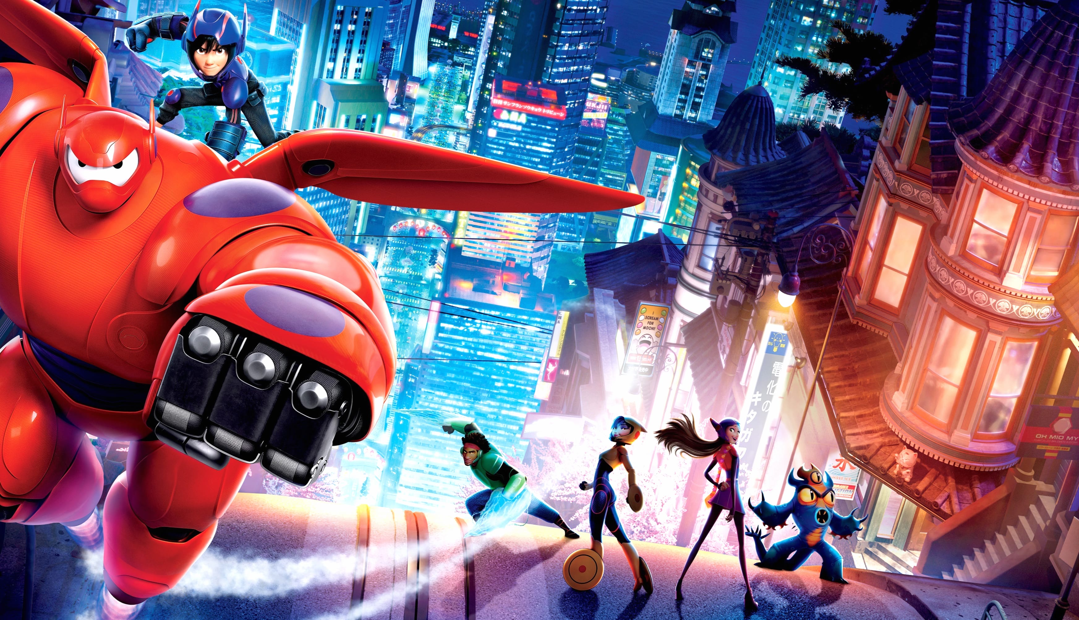 Big Hero 6 Hiro & Baymax in at 2560 x 1440 HD size wallpapers HD quality