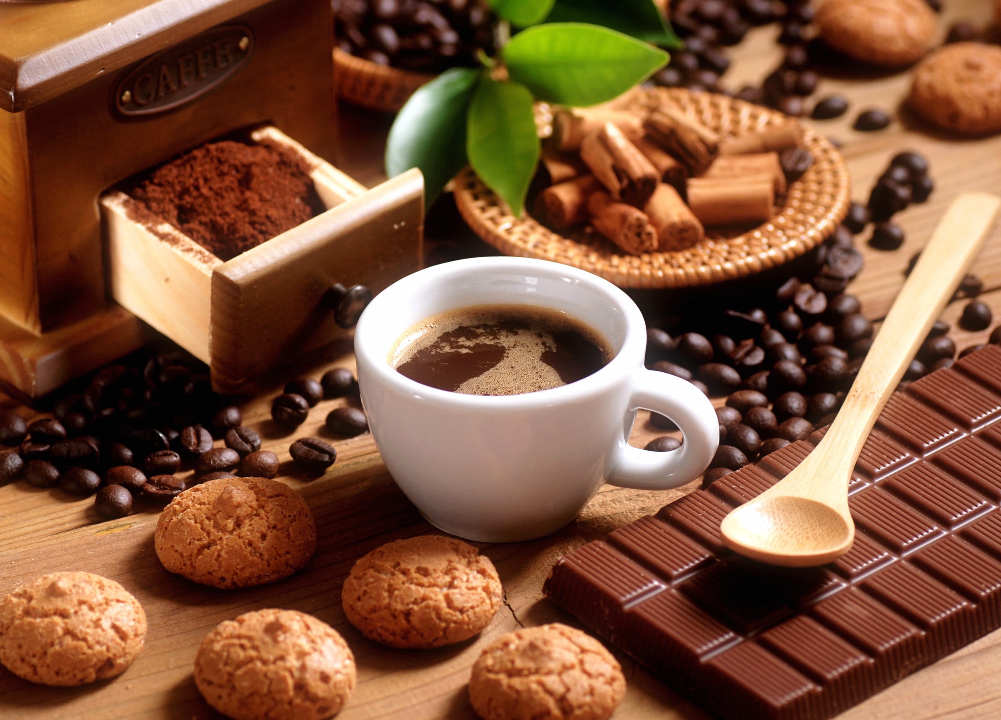 Biscuit Coffee Beans Coffee Food Chocolate wallpapers HD quality