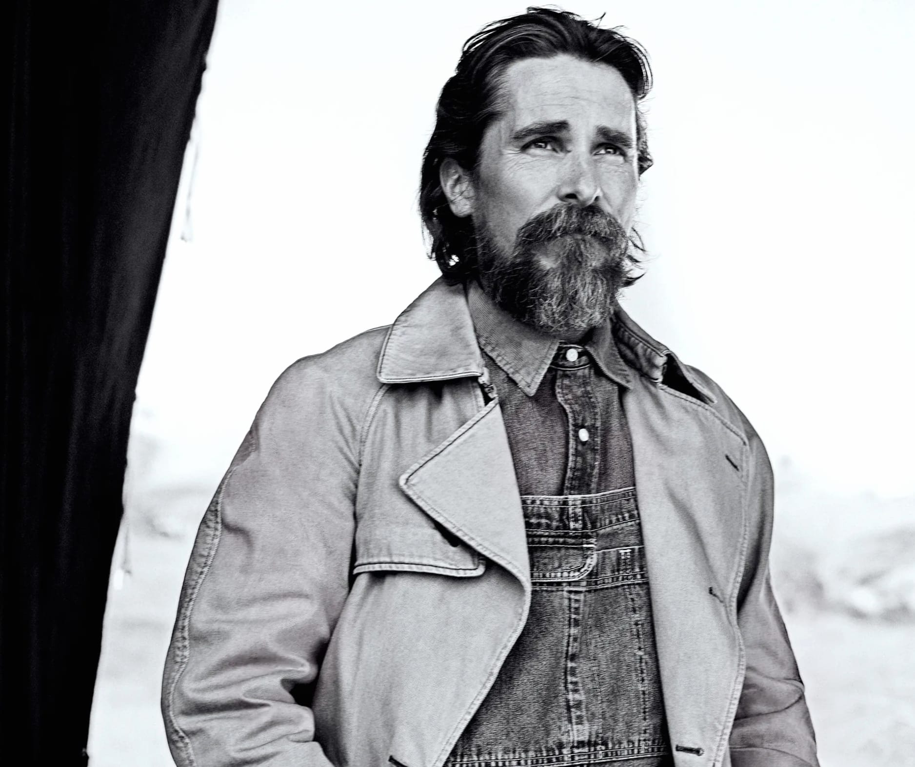 Black & White Celebrity Christian Bale wallpapers HD quality