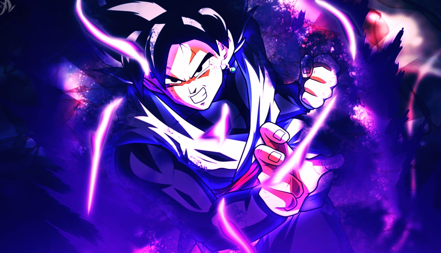 Black Goku in Action - Dragon Ball Super at 1280 x 960 size wallpapers HD quality