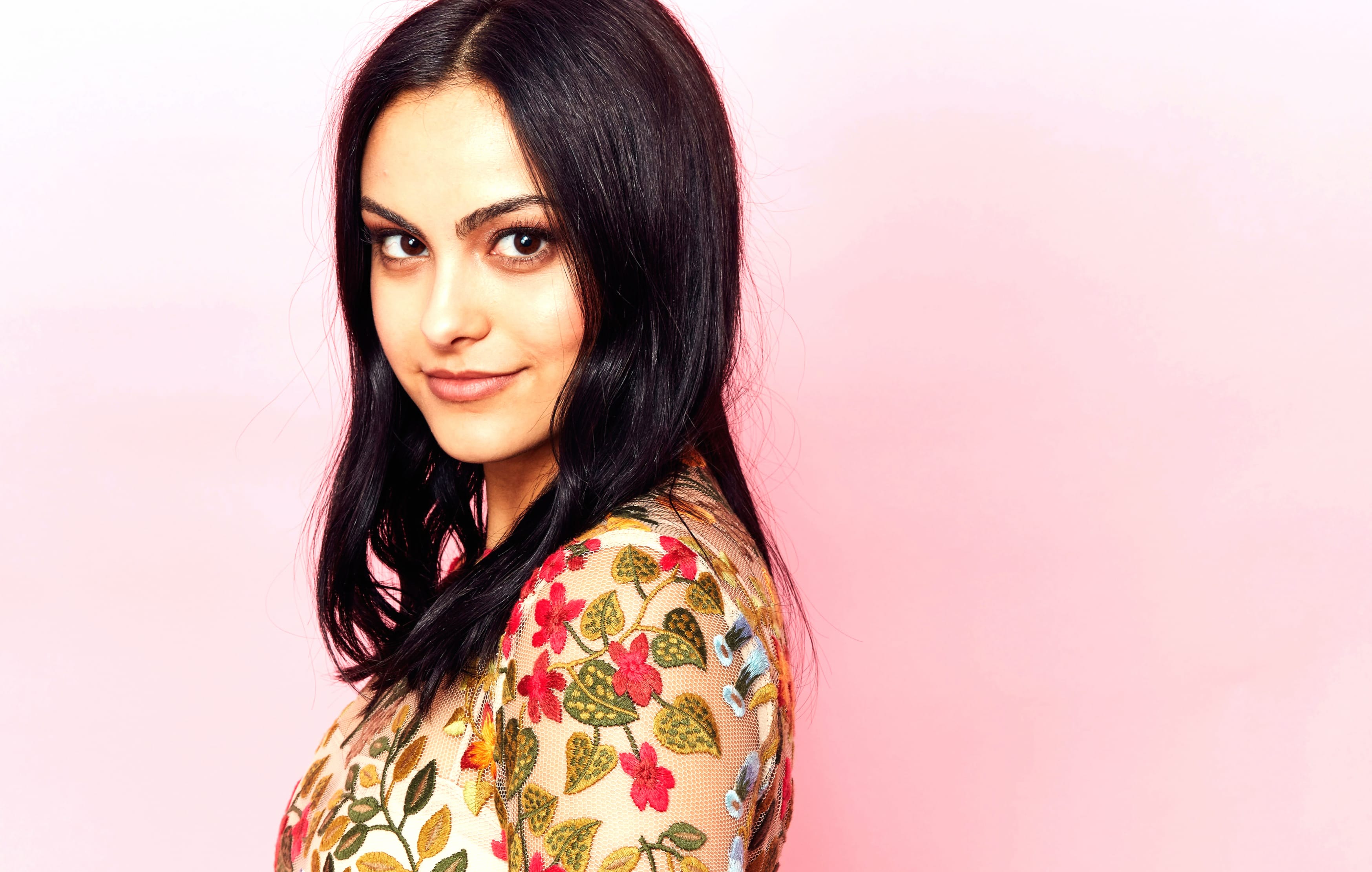 Black Hair American Brown Eyes Actress Celebrity Camila Mendes wallpapers HD quality