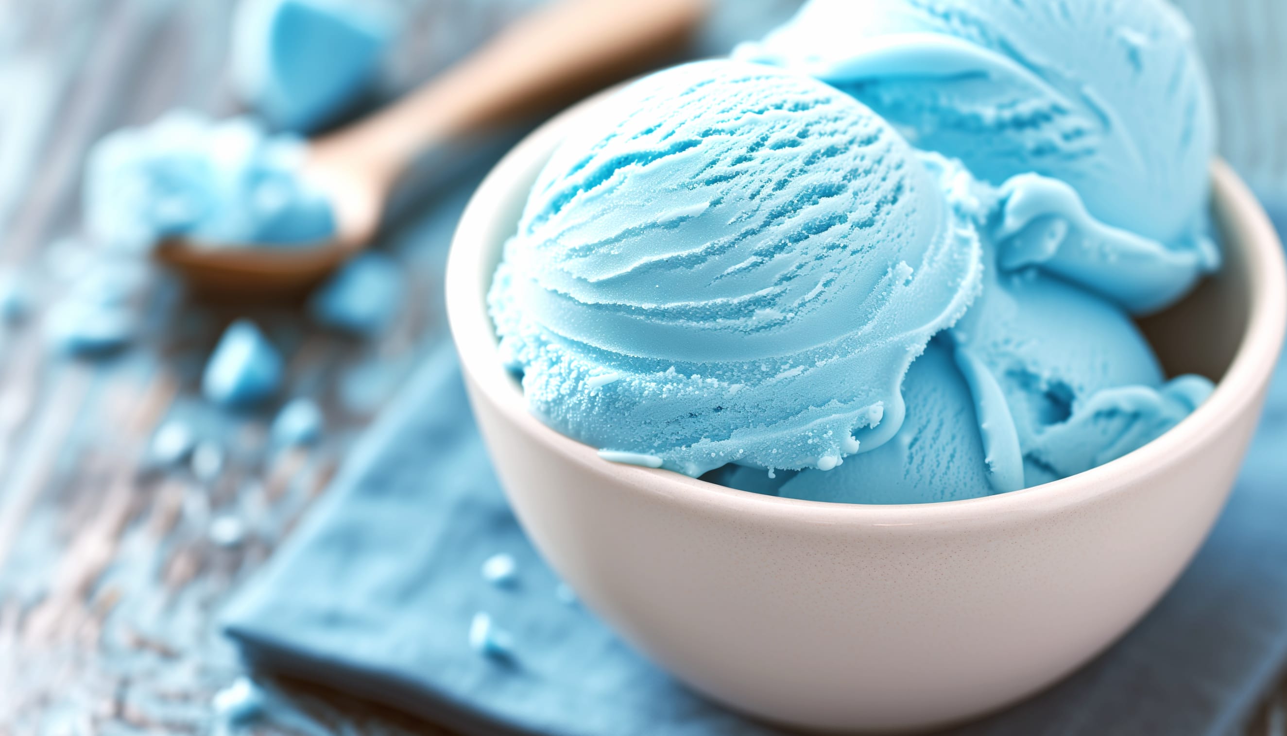 Blue Gelato Delight - HD Food Wallpaper wallpapers HD quality