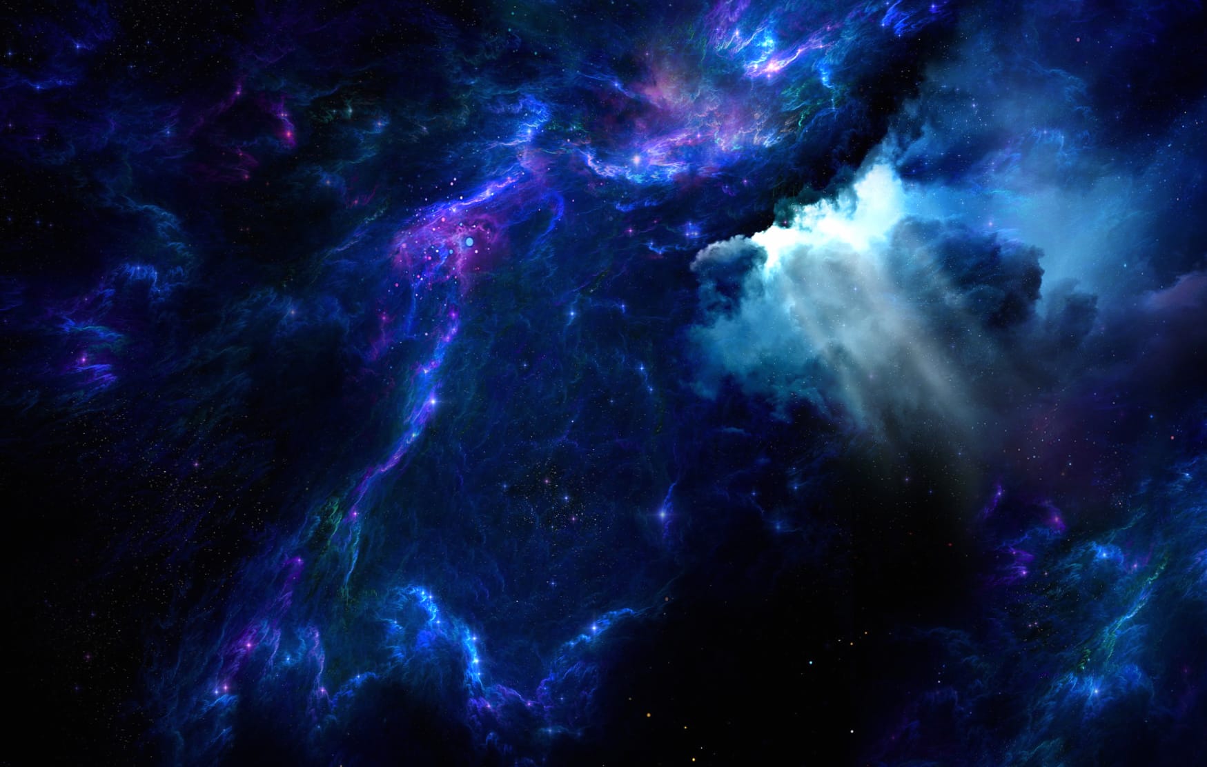 Blue Nebula Sci-Fi wallpapers HD quality