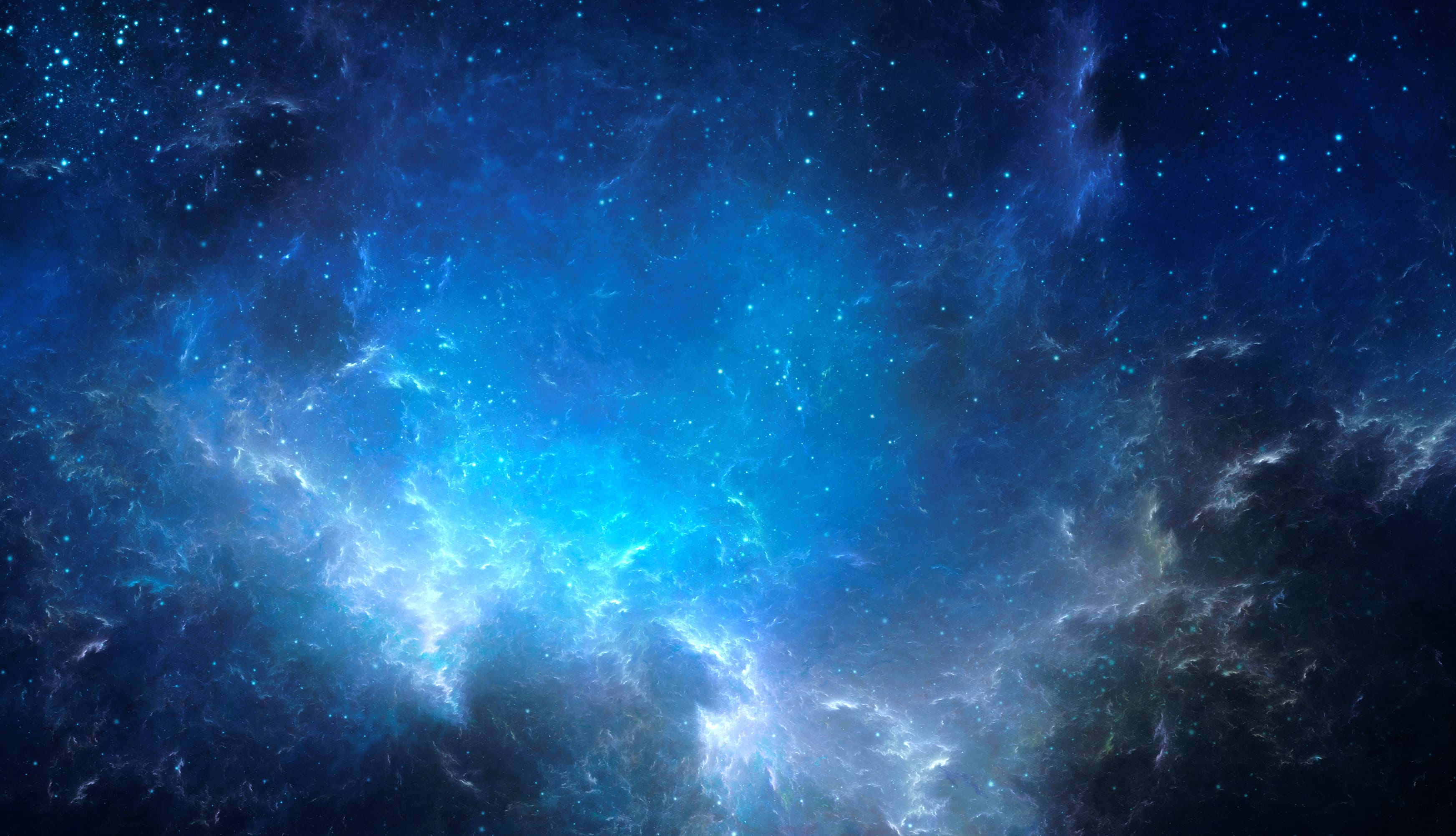 Blue Star Nebula - Sci Fi Space wallpapers HD quality