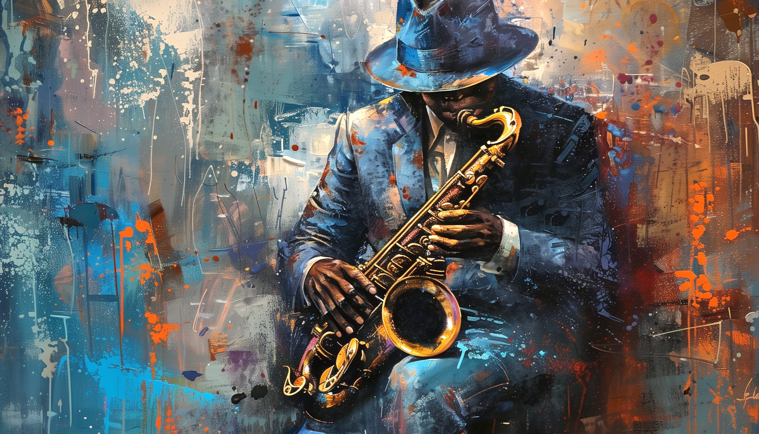 Blues Saxophone Melody wallpapers HD quality