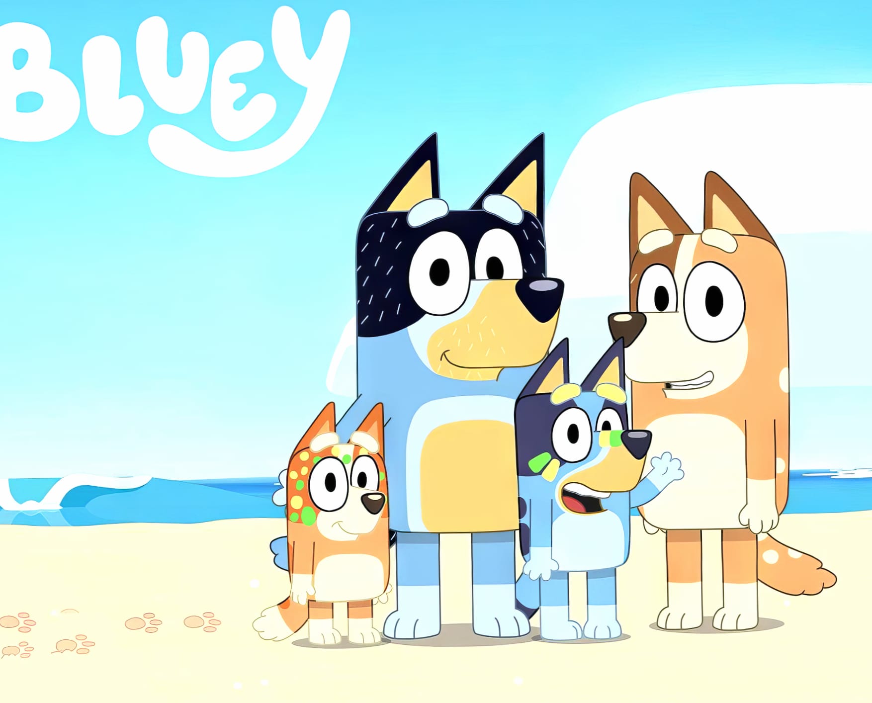 Bluey Family – Animated TV Show Background wallpapers HD quality