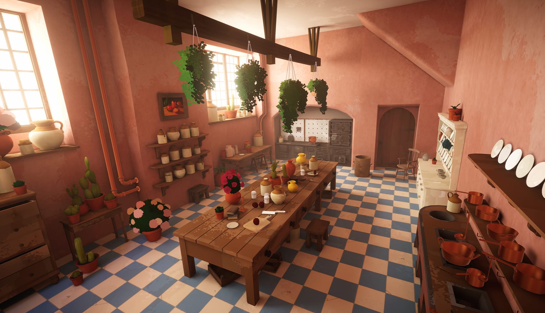 Botany Manor Game Kitchen Scene wallpapers HD quality