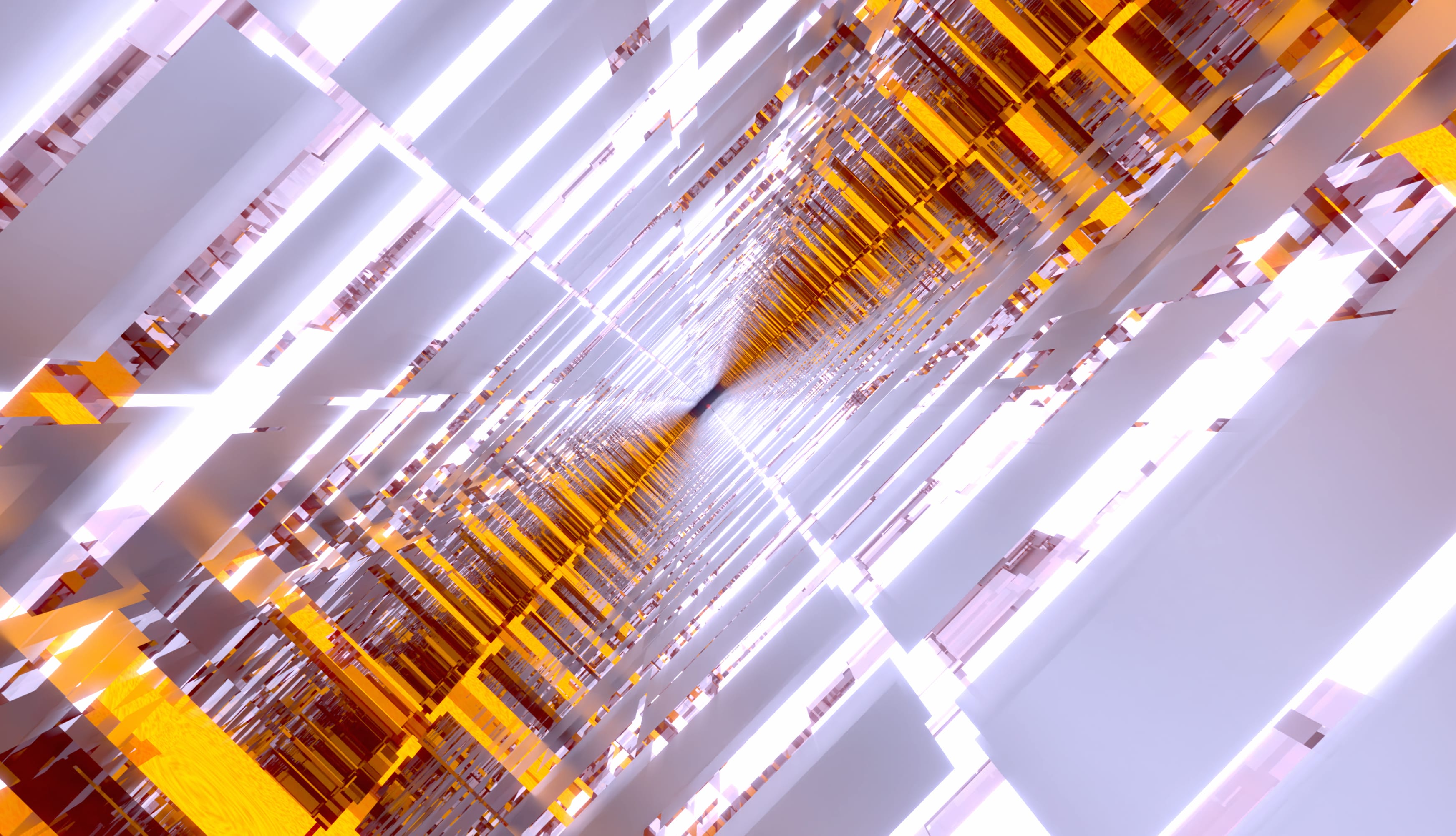 Bright Glass Tunnels Amber Silver at 2560 x 1440 HD size wallpapers HD quality