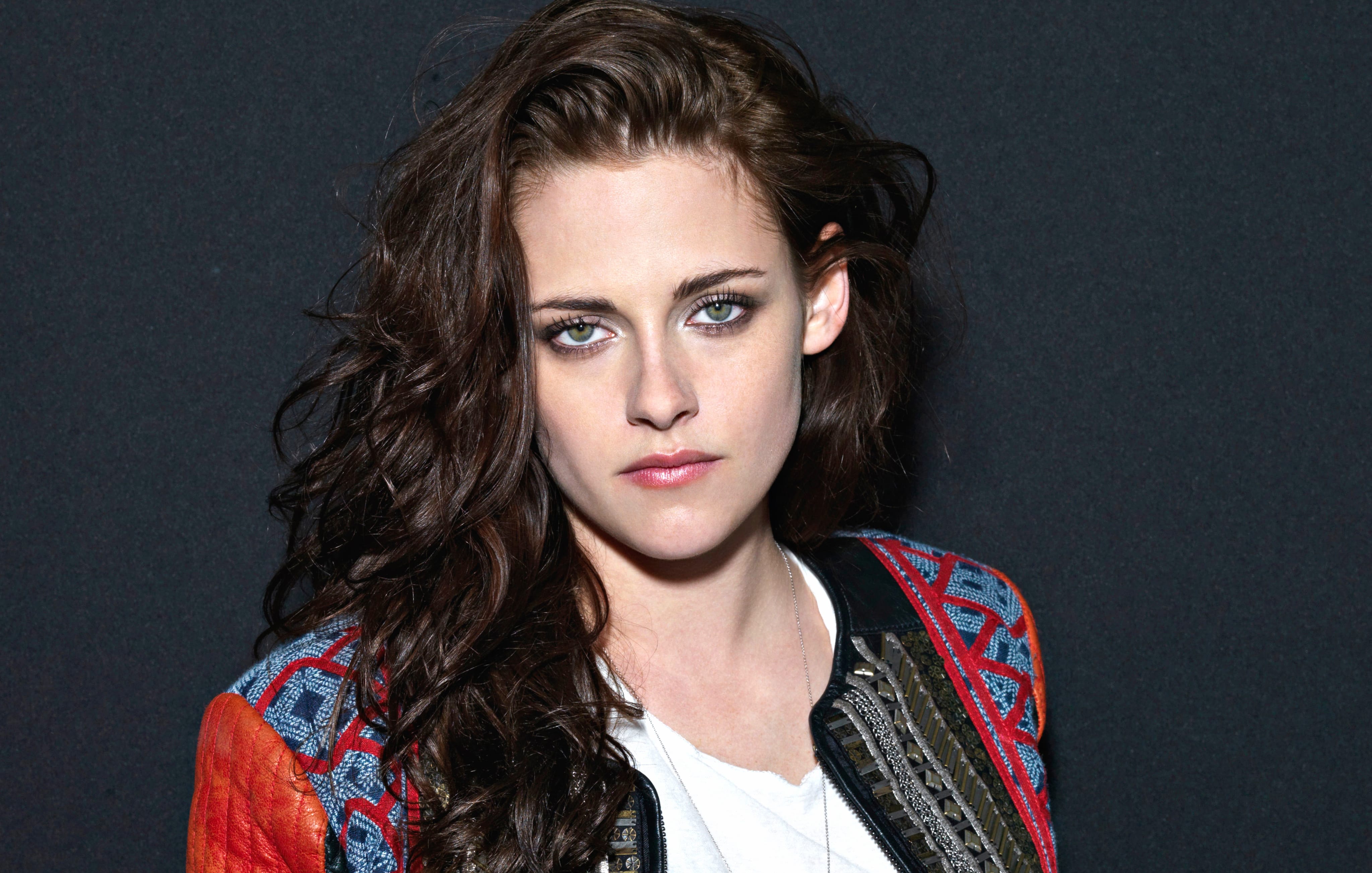 Brunette Green Eyes American Actress Celebrity Kristen Stewart wallpapers HD quality