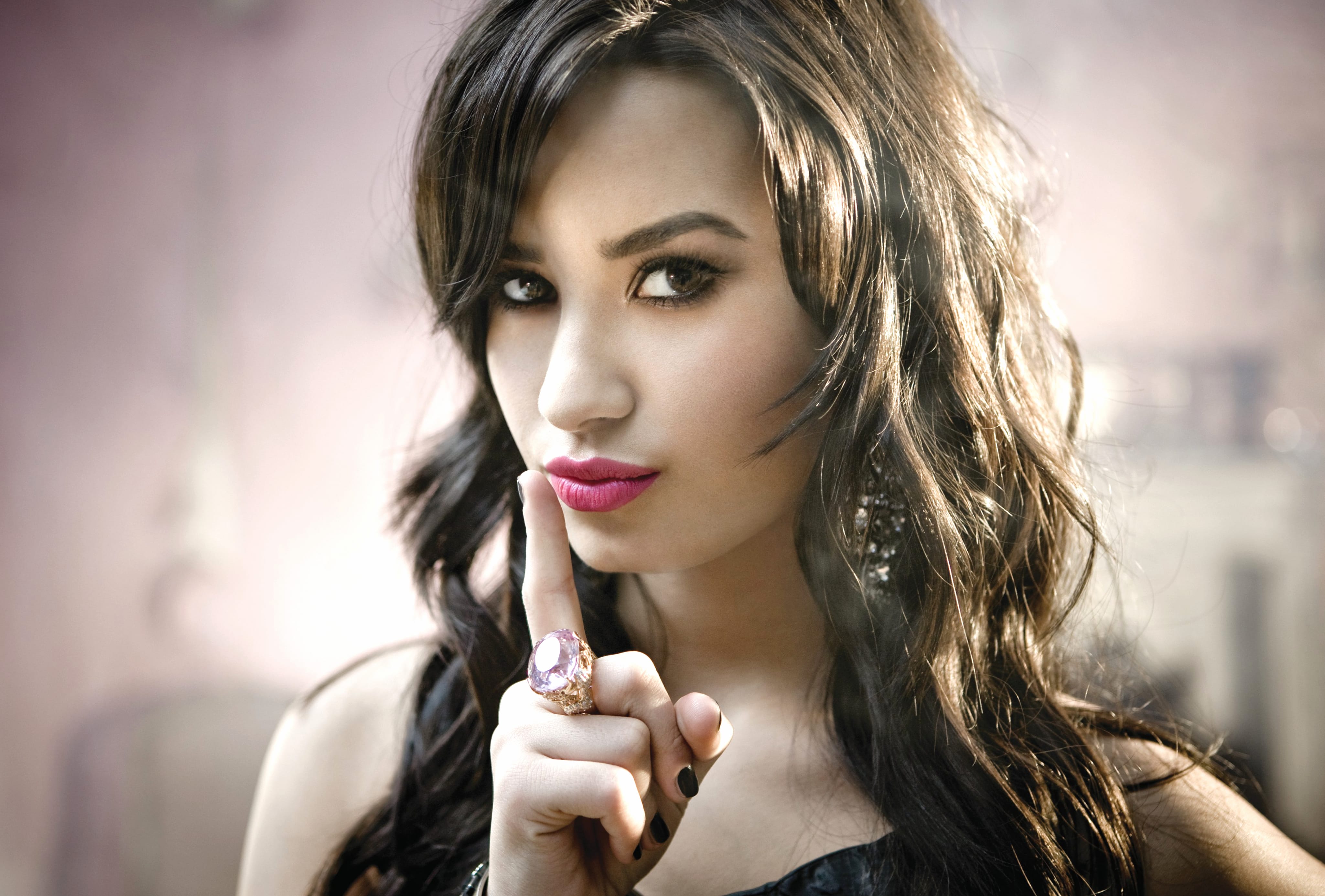 Brunette Singer Demi Lovato at 1920 x 1080 HD size wallpapers HD quality