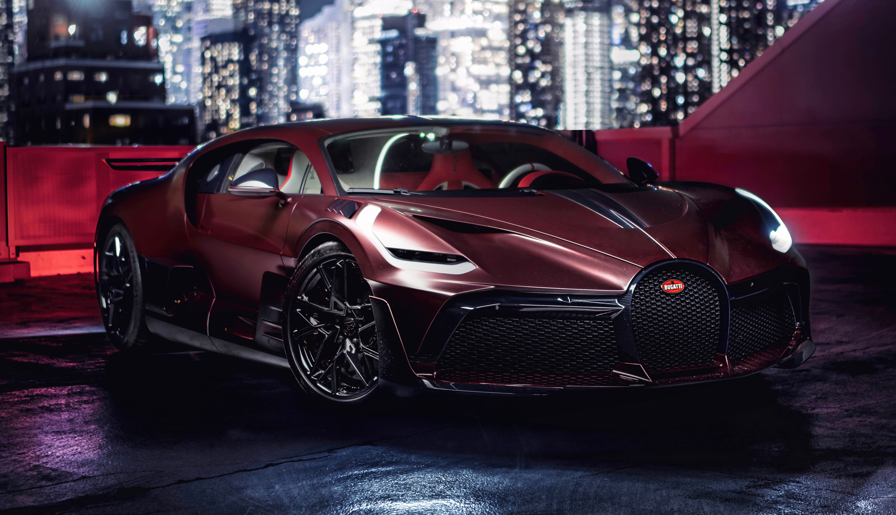 Bugatti Divo New York City wallpapers HD quality