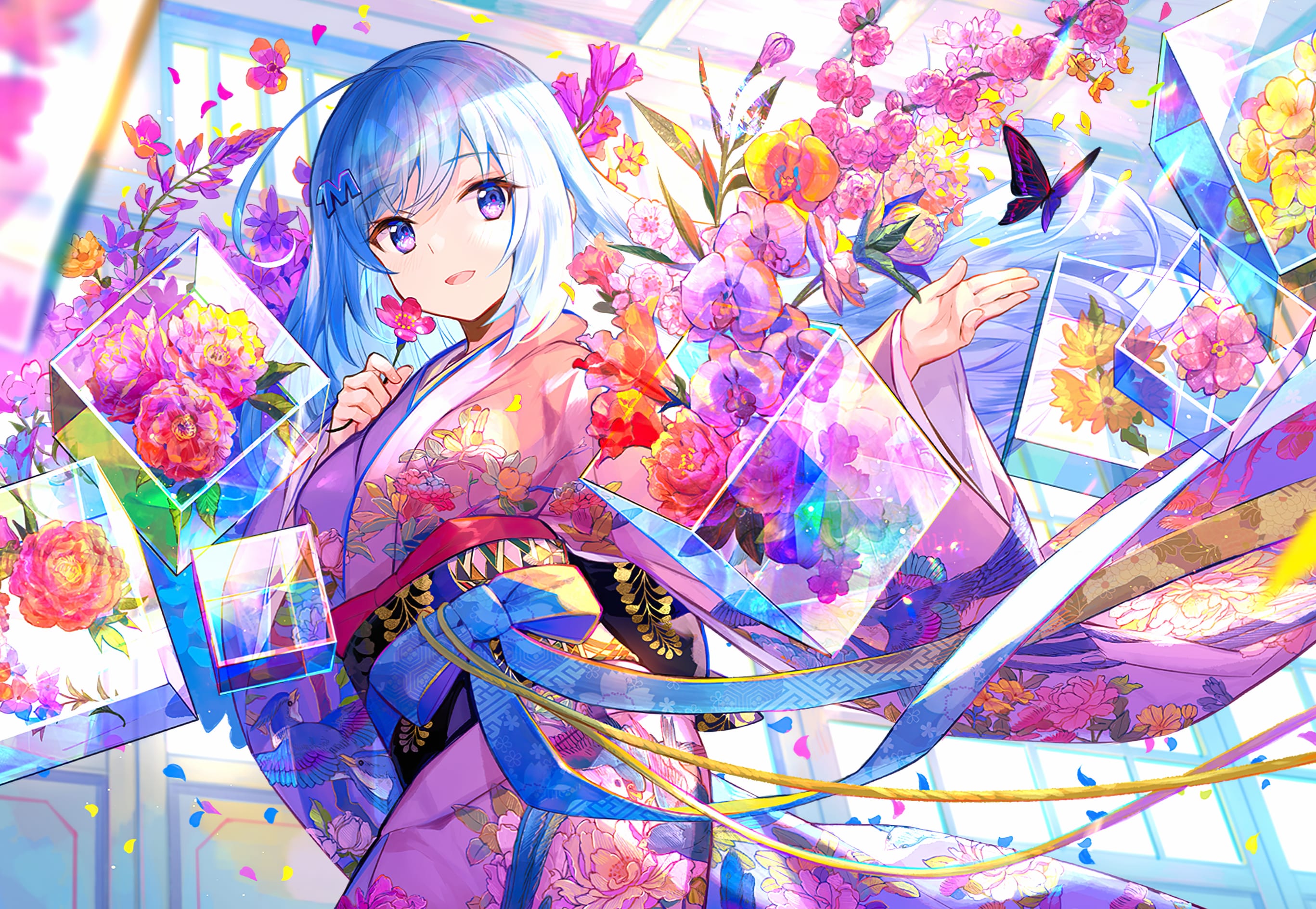 Butterfly Blossom Kimono at 1920 x 1080 HD size wallpapers HD quality