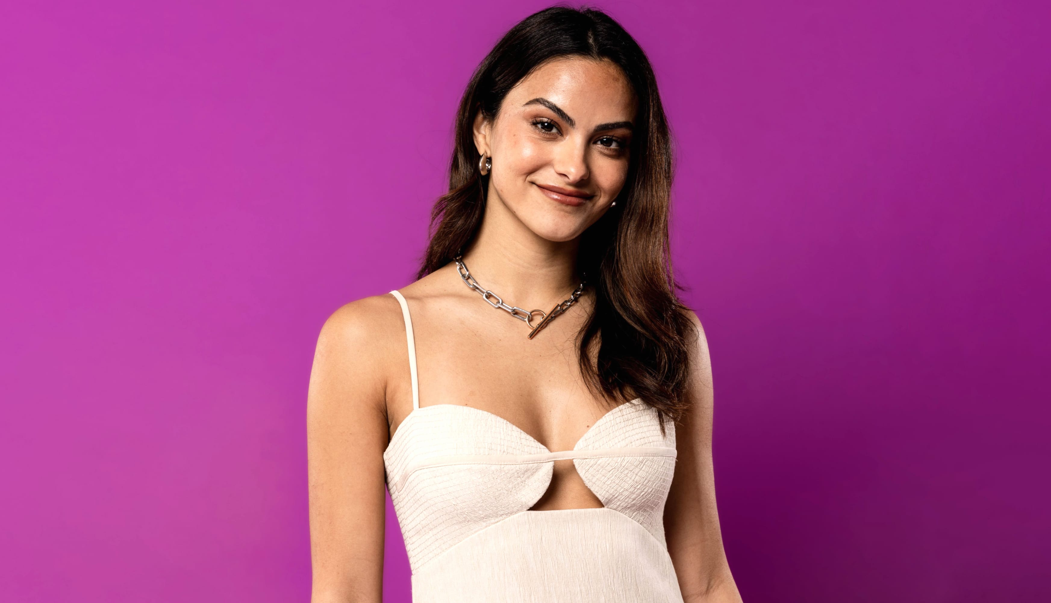 Camila Mendes Purple background wallpapers HD quality