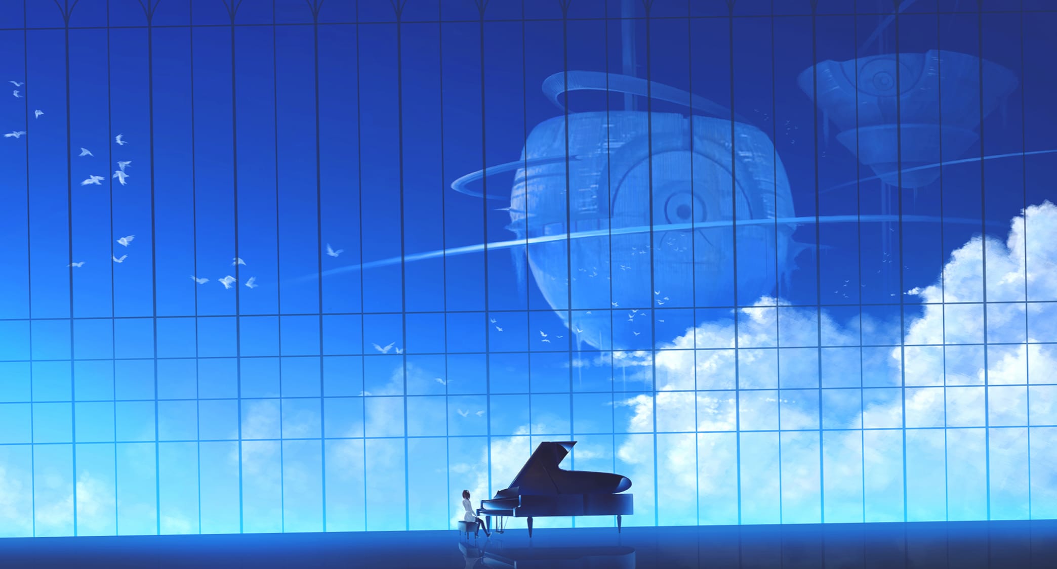 Celestial Melodies HD Anime Wallpaper at 640 x 1136 iPhone 5 size wallpapers HD quality