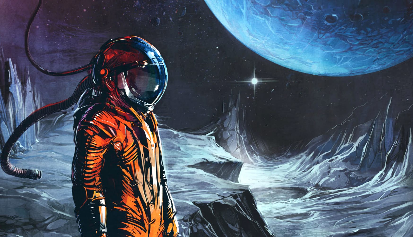 Celldweller Astronaut in a Cosmic Soundscape at 640 x 960 iPhone 4 size wallpapers HD quality